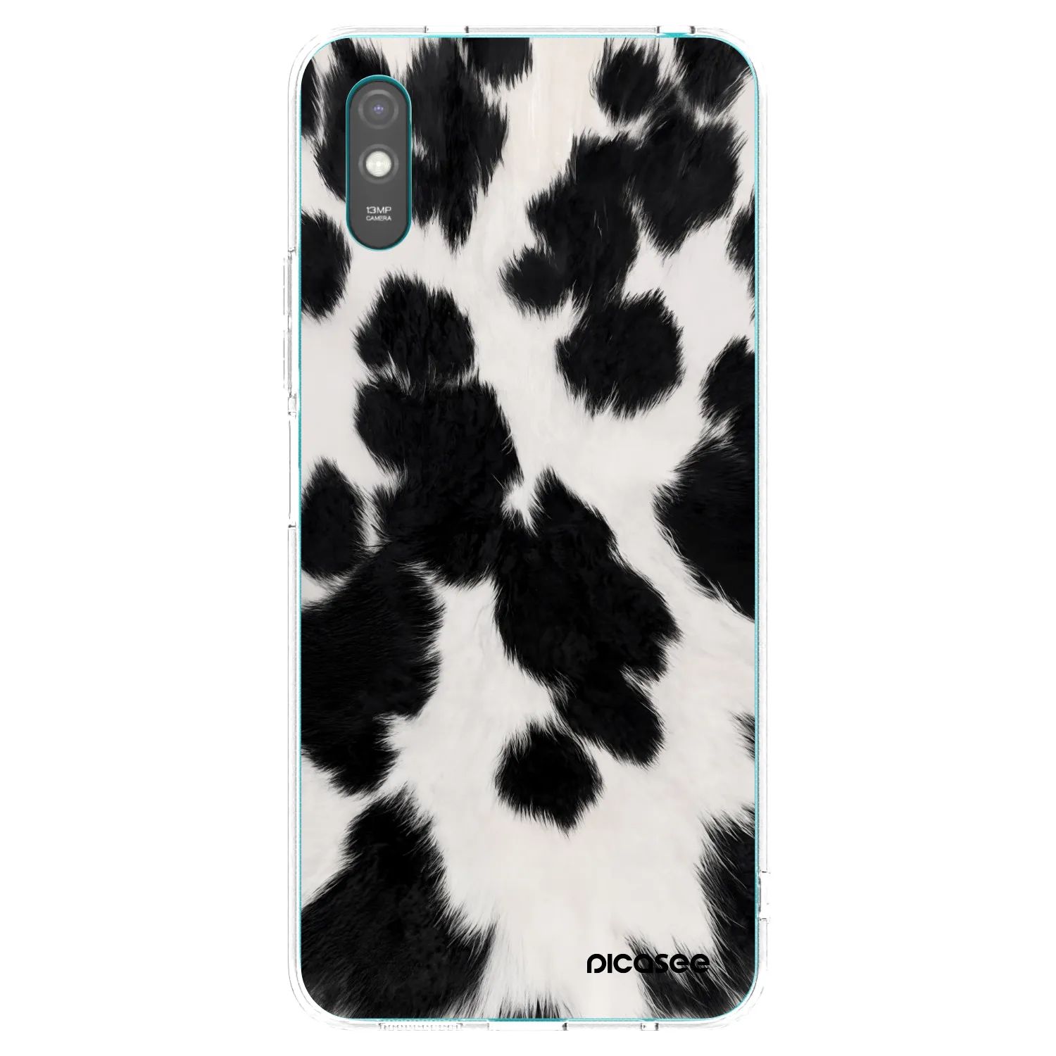 Picasee silikónový prehľadný obal pre Xiaomi Redmi 9AT - Black Moo