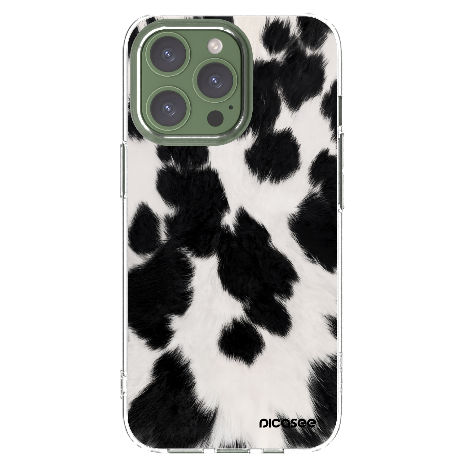 Picasee silikónový prehľadný obal pre Apple iPhone 13 Pro - Black Moo