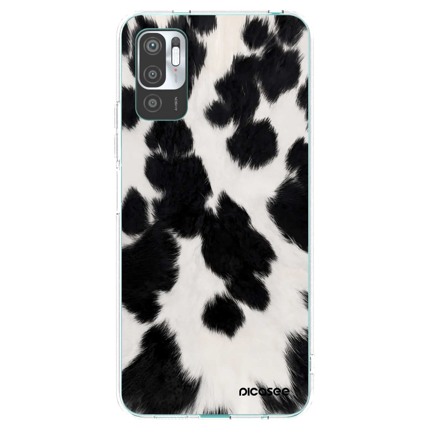 Picasee silikónový prehľadný obal pre Xiaomi Redmi Note 10 5G - Black Moo