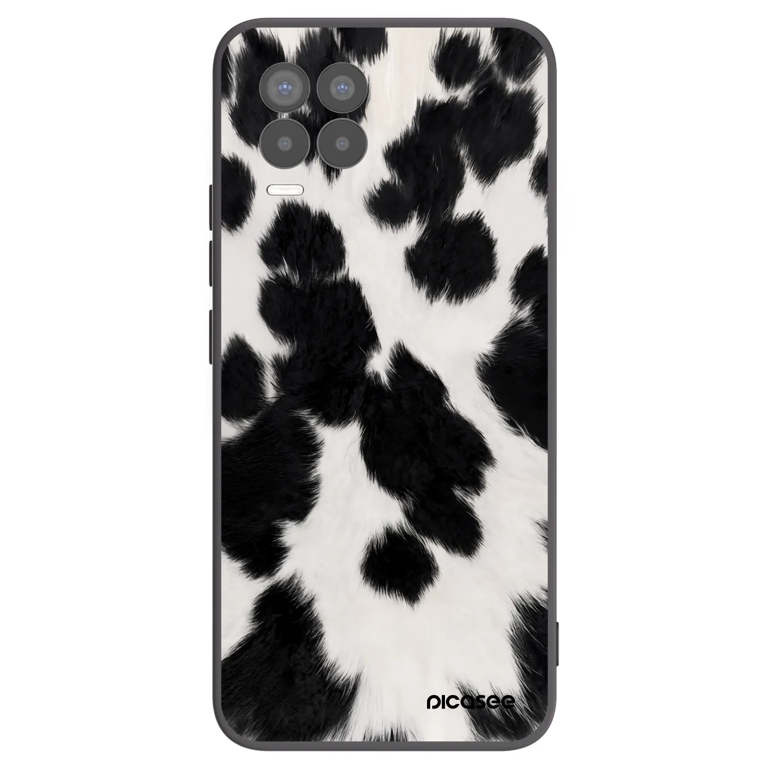 Picasee silikónový čierny obal pre Realme 8 Pro - Black Moo