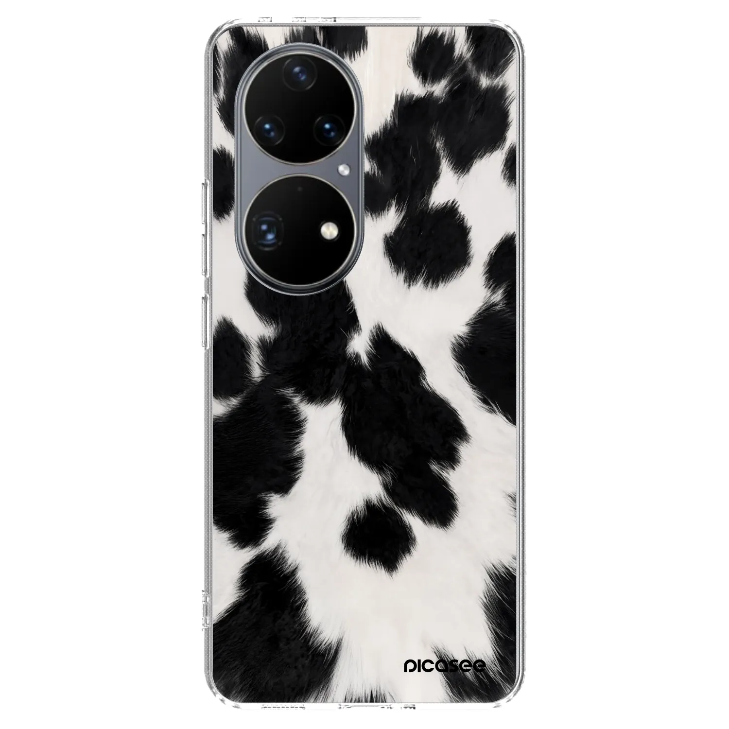 Picasee silikónový prehľadný obal pre Huawei P50 - Black Moo