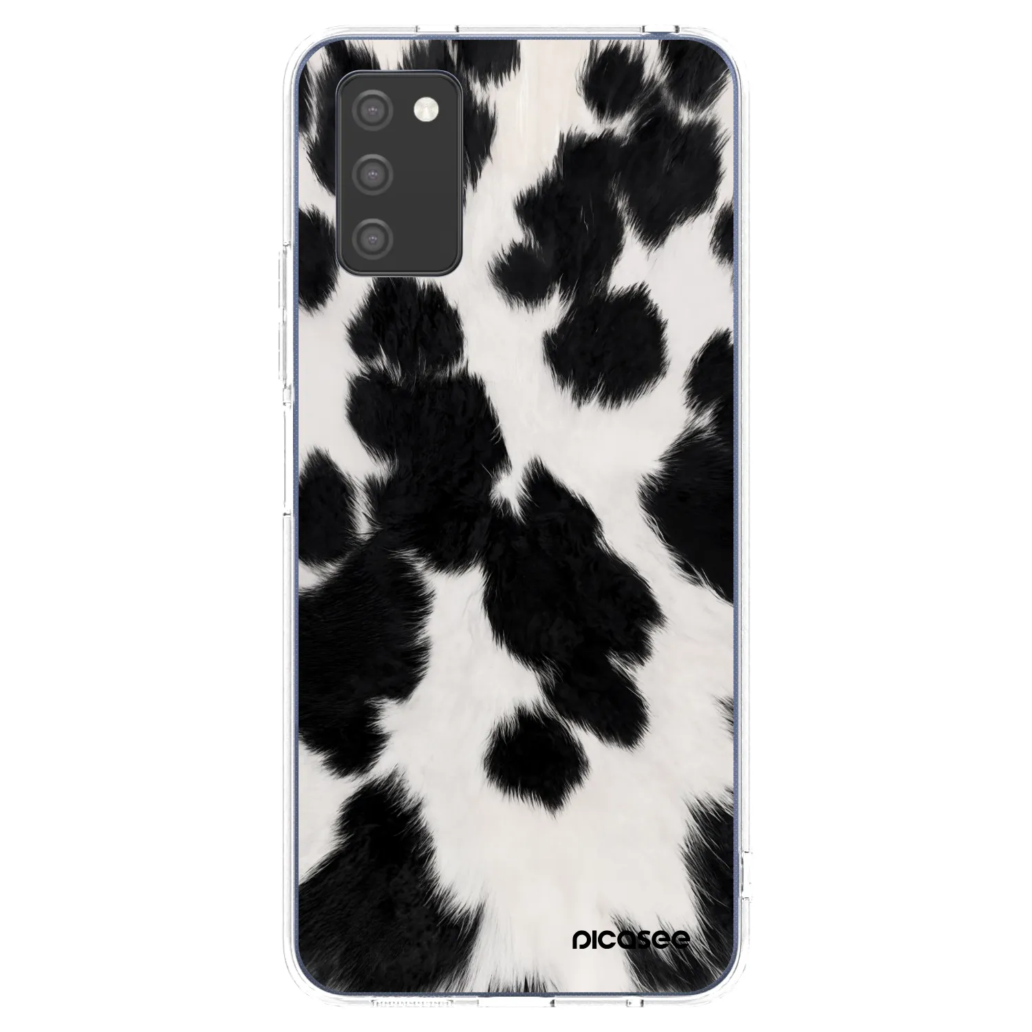 Picasee silikónový prehľadný obal pre Samsung Galaxy A02s A025G - Black Moo