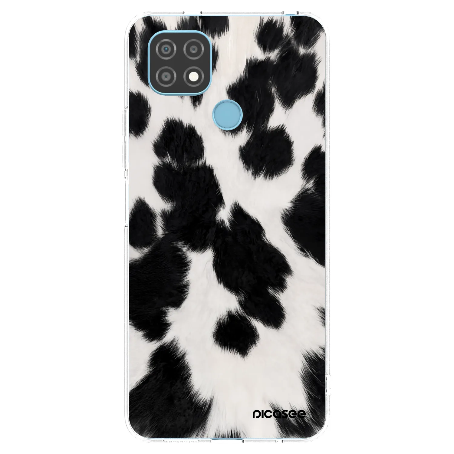 Picasee silikónový prehľadný obal pre Realme C21 - Black Moo