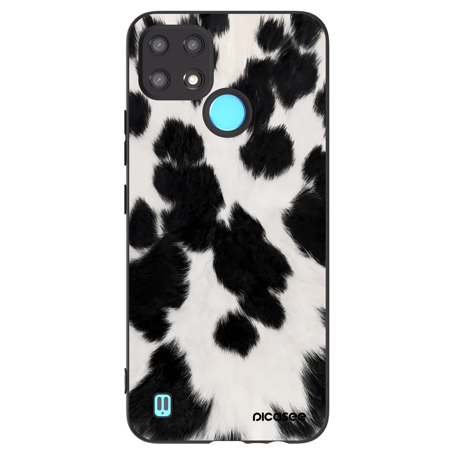Picasee silikónový čierny obal pre Realme C21 - Black Moo