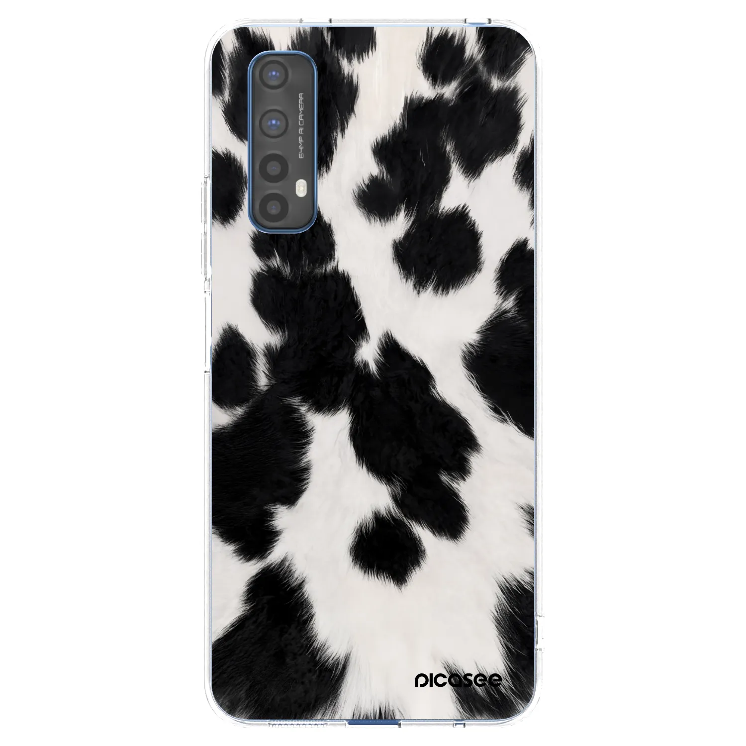 Picasee silikónový prehľadný obal pre Realme 7 - Black Moo