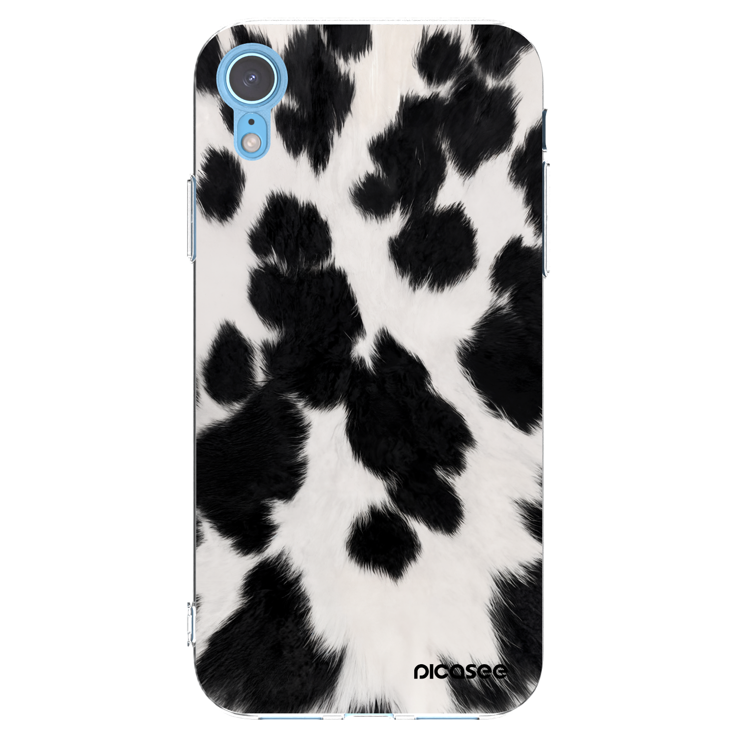 Picasee silikónový prehľadný obal pre Apple iPhone XR - Black Moo