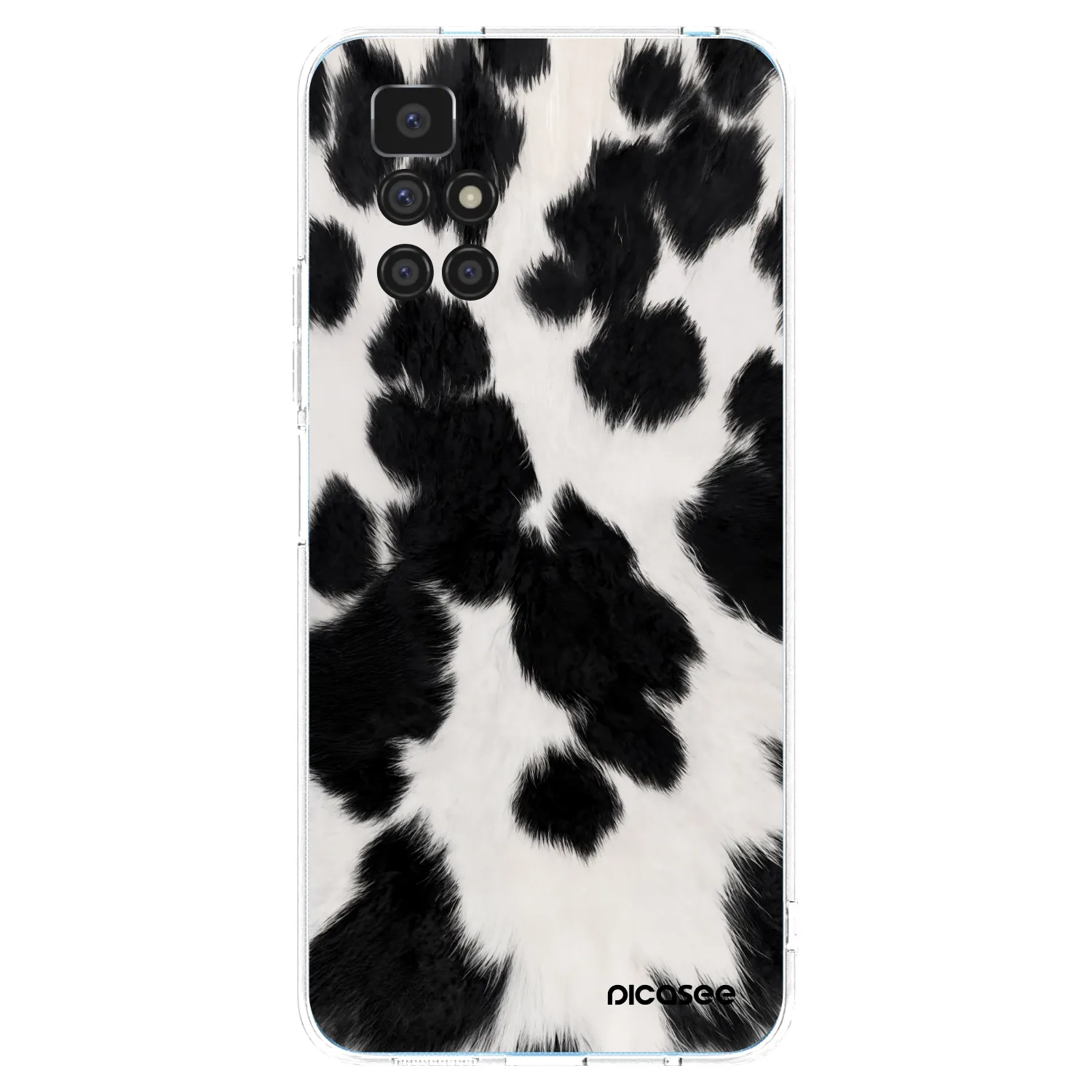 Picasee silikónový prehľadný obal pre Xiaomi Redmi 10 - Black Moo