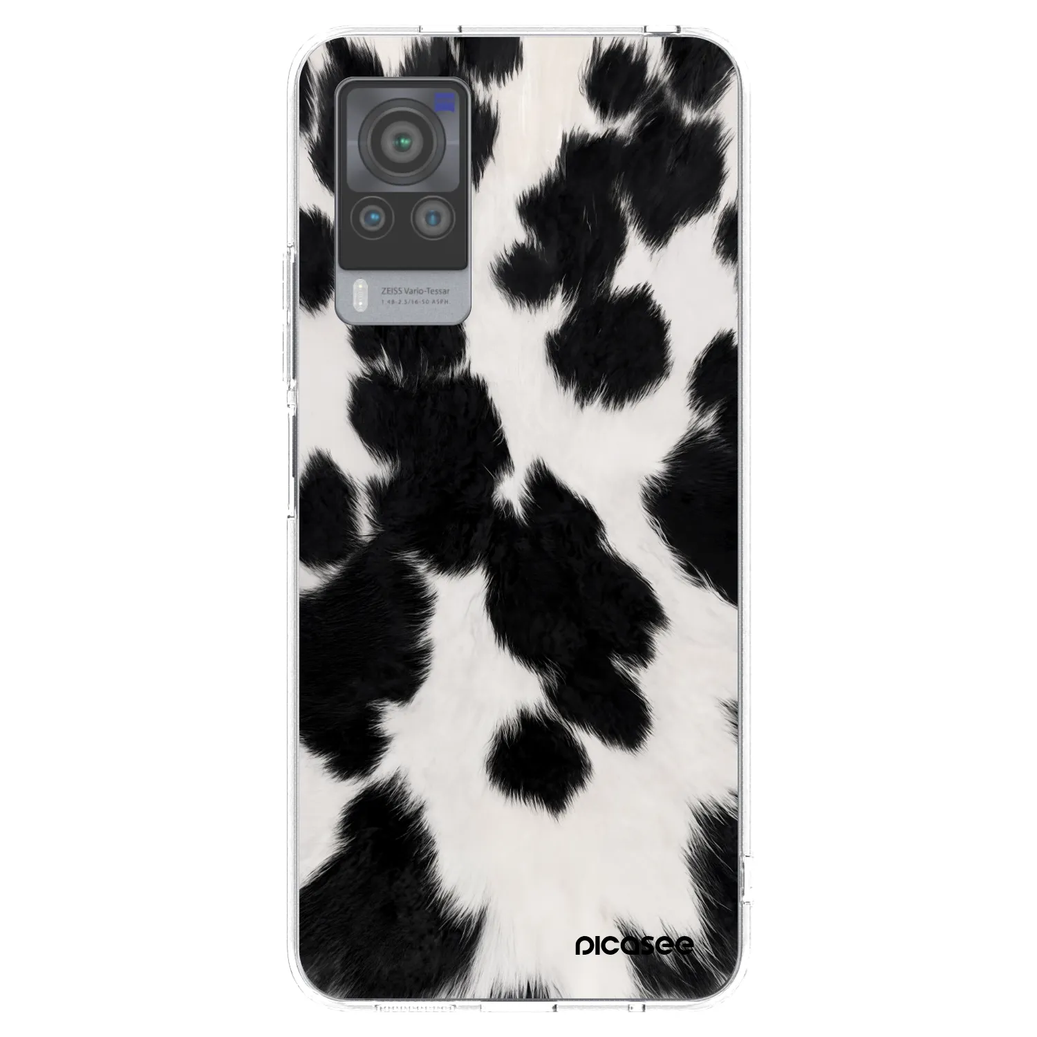 Picasee silikónový prehľadný obal pre Vivo X60 Pro 5G - Black Moo