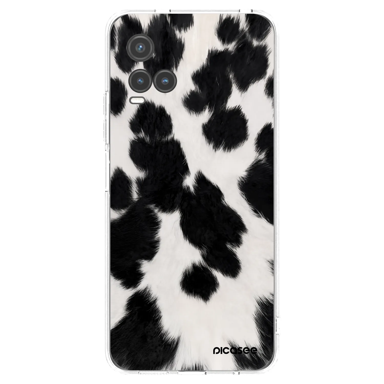 Picasee silikónový prehľadný obal pre Vivo Y33s - Black Moo