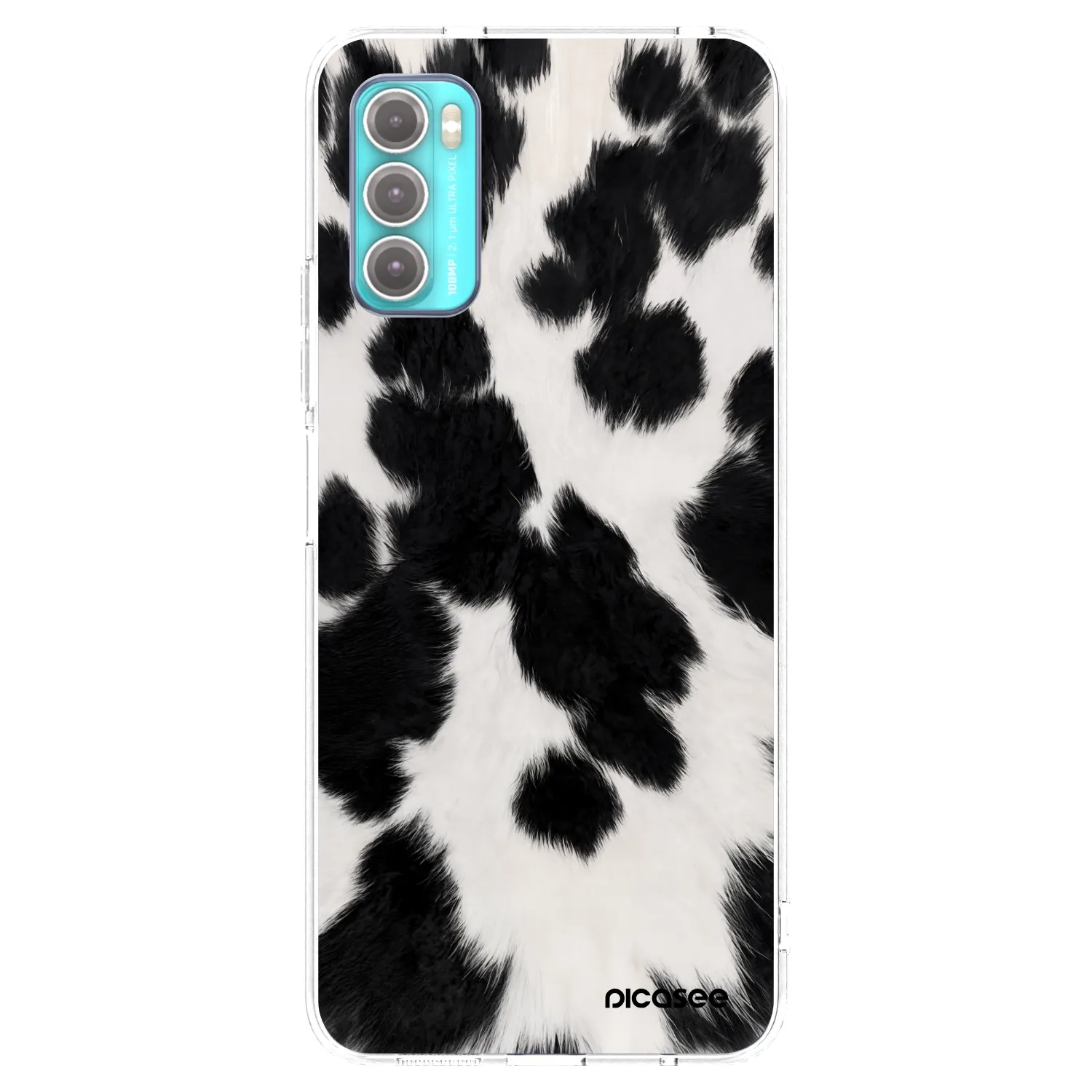 Picasee silikónový prehľadný obal pre Motorola Moto G60 - Black Moo