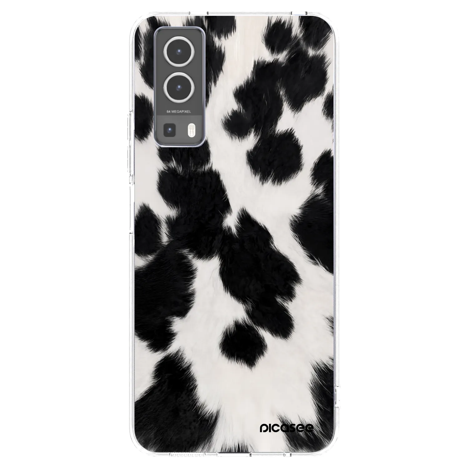 Picasee silikónový prehľadný obal pre Vivo Y72 5G - Black Moo