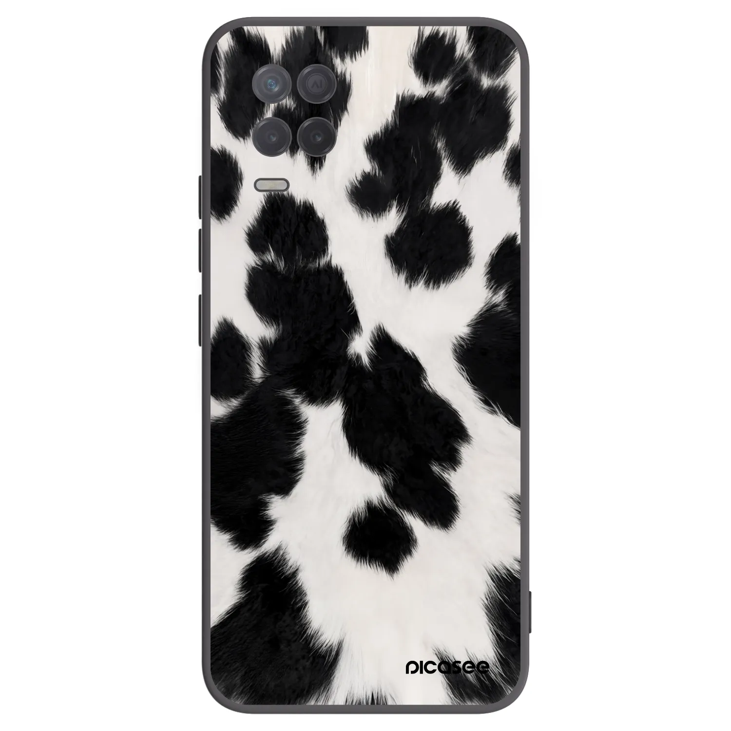 Picasee silikónový čierny obal pre Realme 8 5G - Black Moo