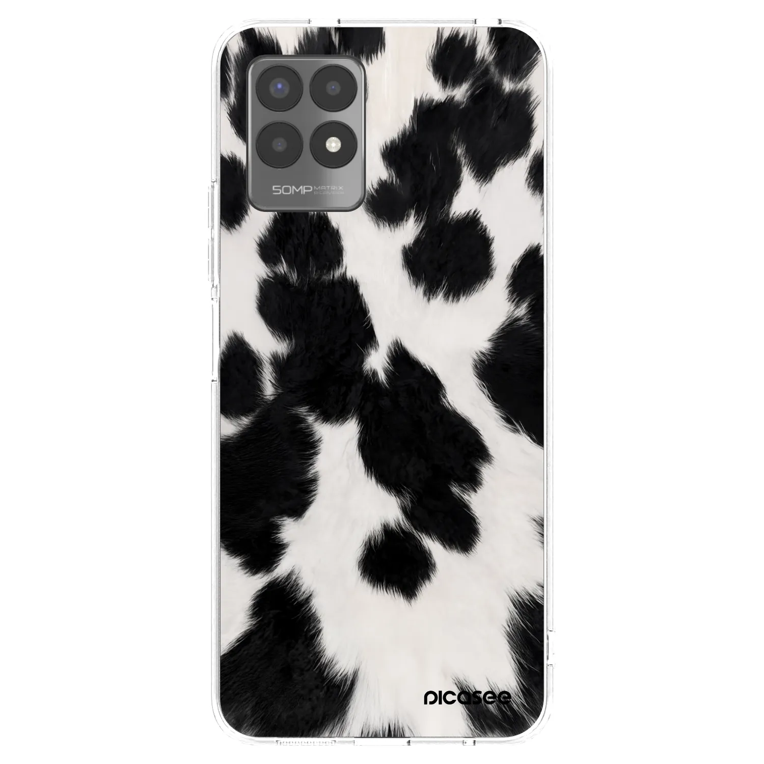 Picasee silikónový prehľadný obal pre Realme 8i - Black Moo