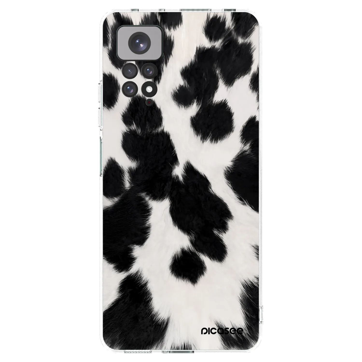 Picasee silikónový prehľadný obal pre Xiaomi Redmi Note 11 - Black Moo