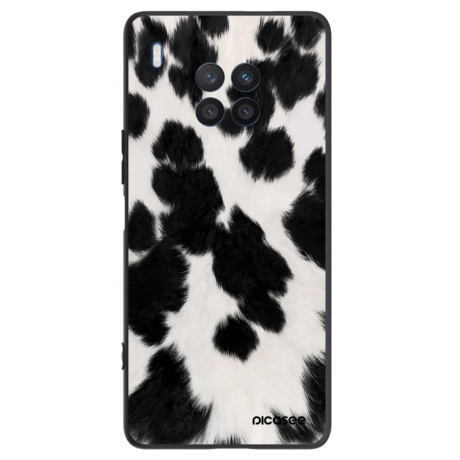 Picasee silikónový čierny obal pre Honor 50 Lite - Black Moo
