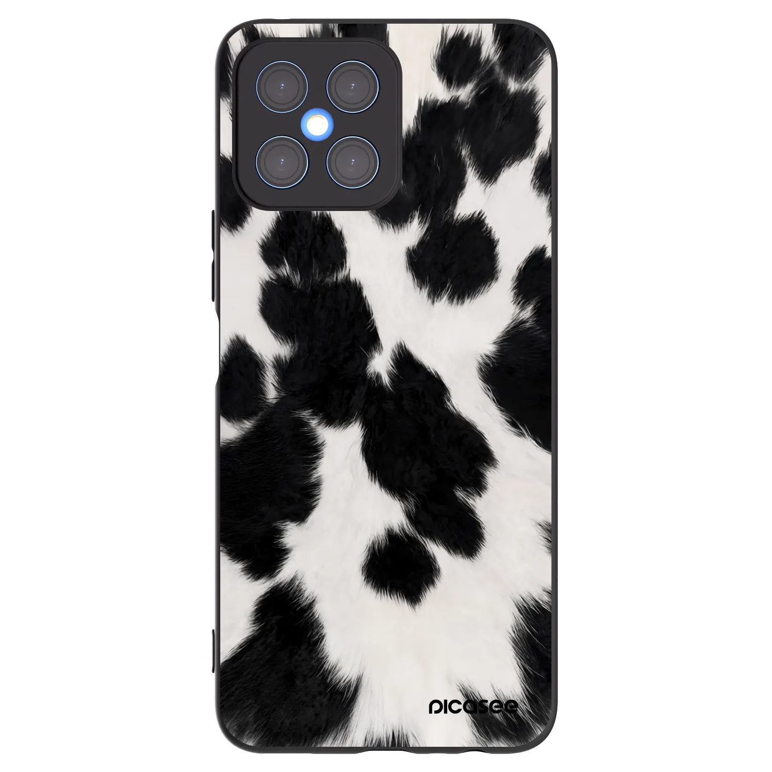Picasee silikónový čierny obal pre Honor X8 4G - Black Moo