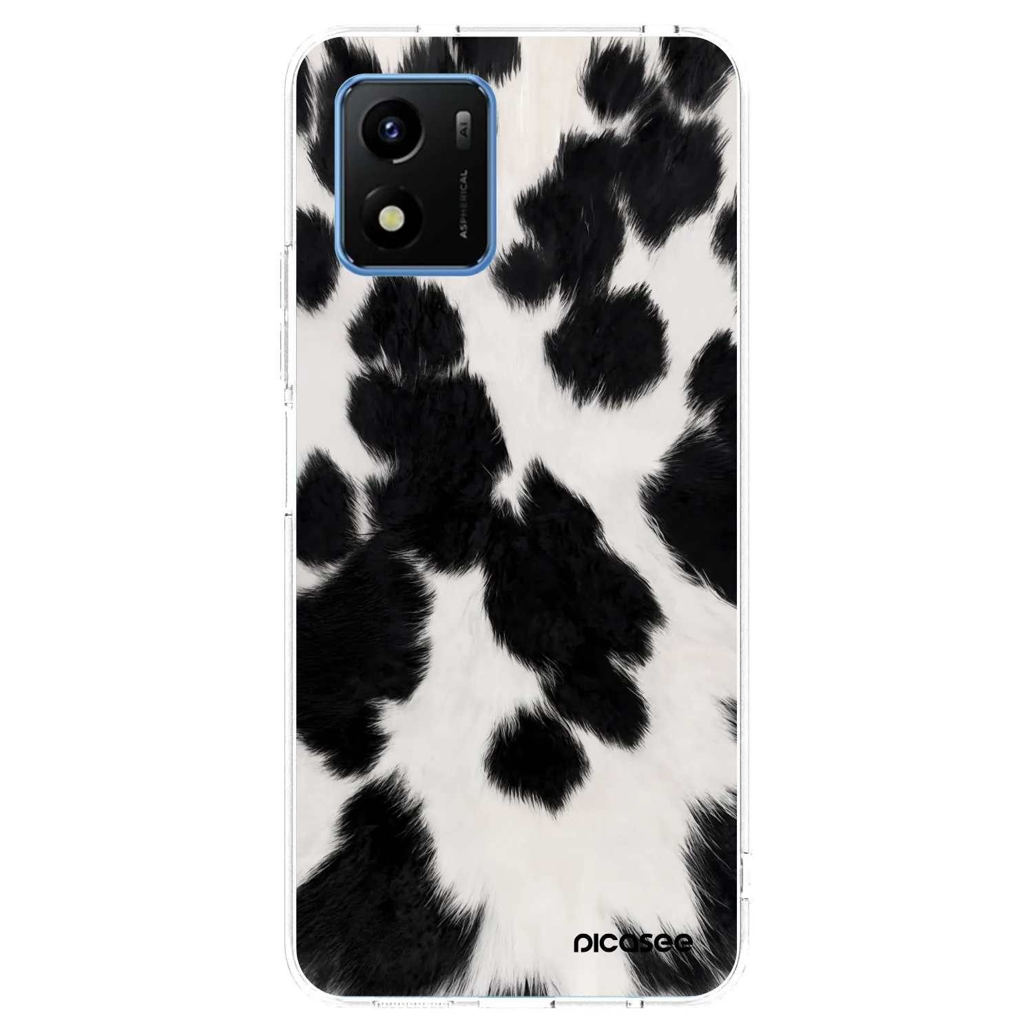 Picasee silikónový prehľadný obal pre Vivo Y01 - Black Moo