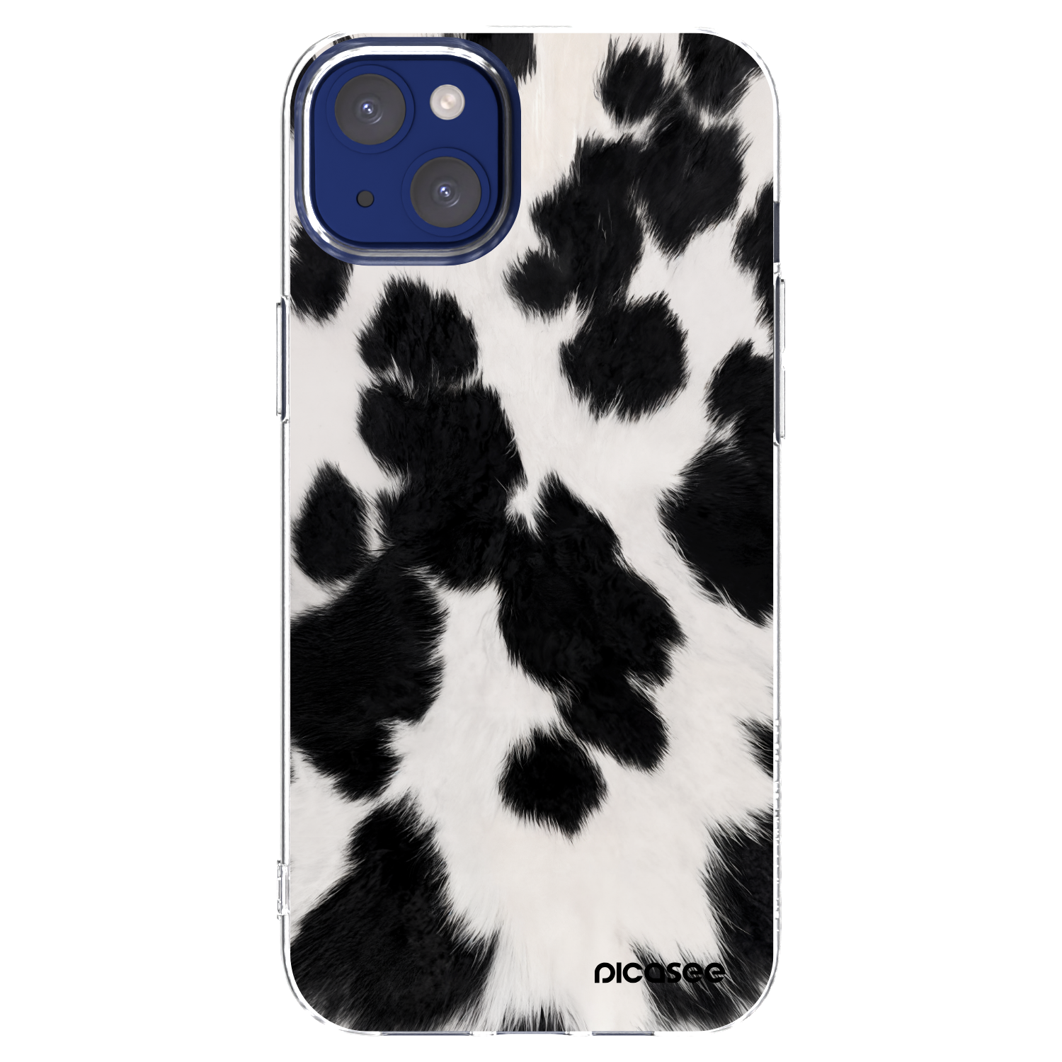 Picasee silikónový prehľadný obal pre Apple iPhone 14 Plus - Black Moo