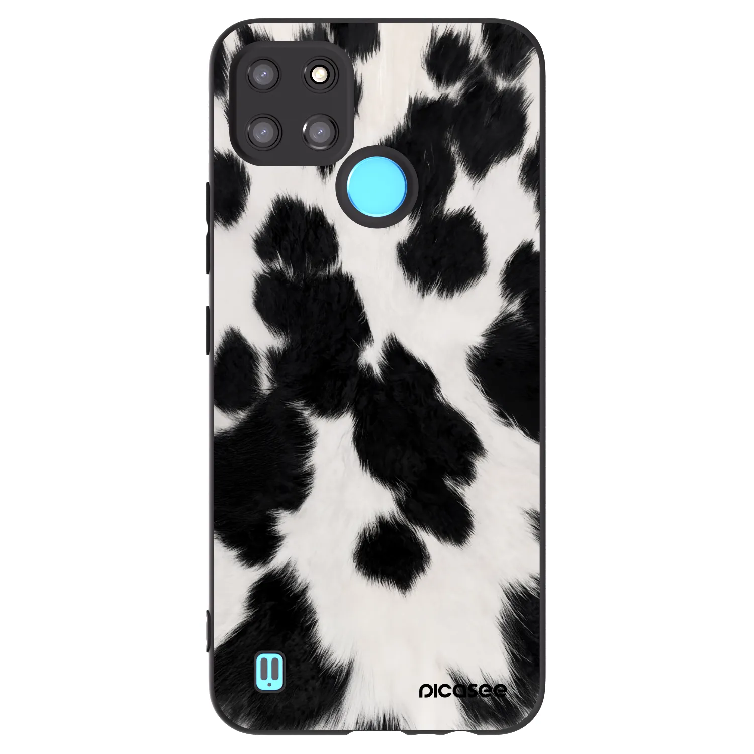 Picasee silikónový čierny obal pre Realme C21Y - Black Moo