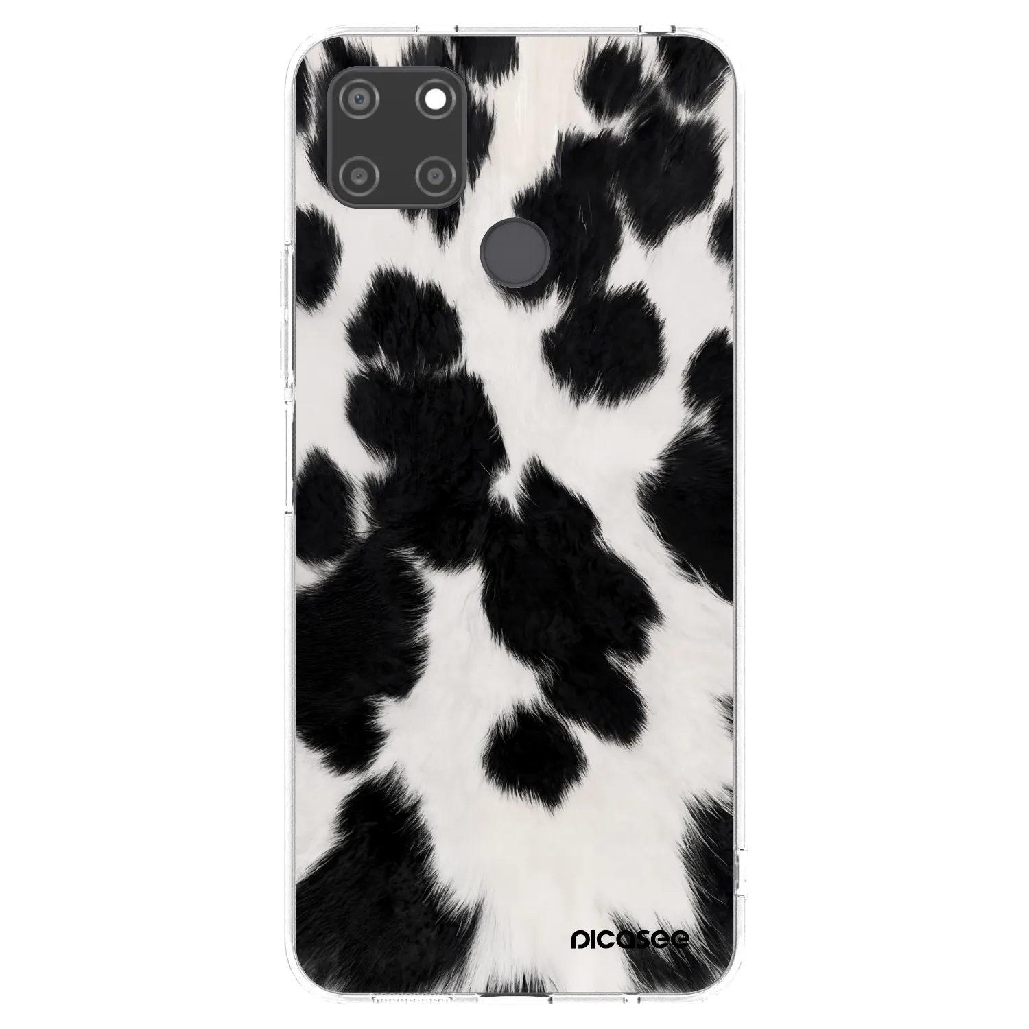 Picasee silikónový prehľadný obal pre Realme C21Y - Black Moo