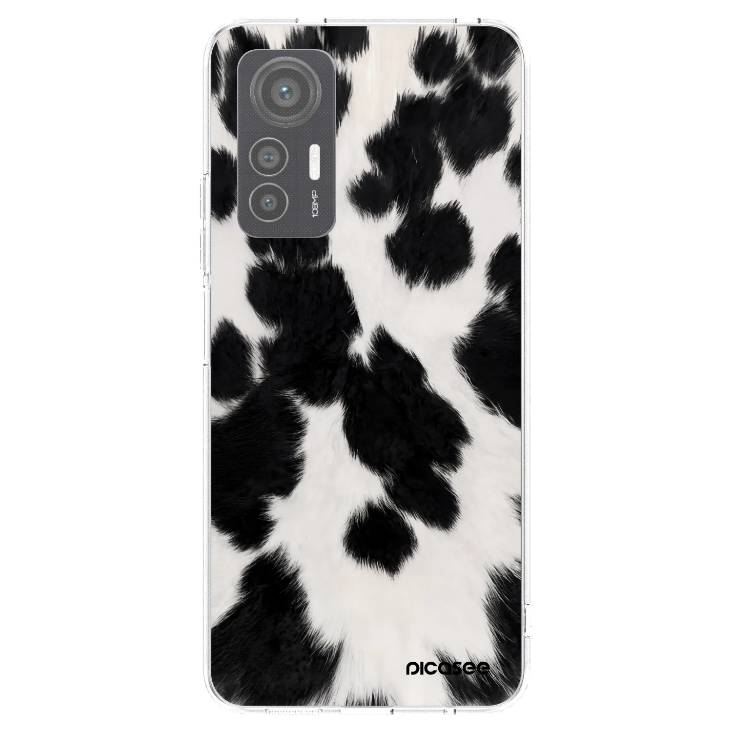 Picasee silikónový prehľadný obal pre Xiaomi 12 Lite - Black Moo
