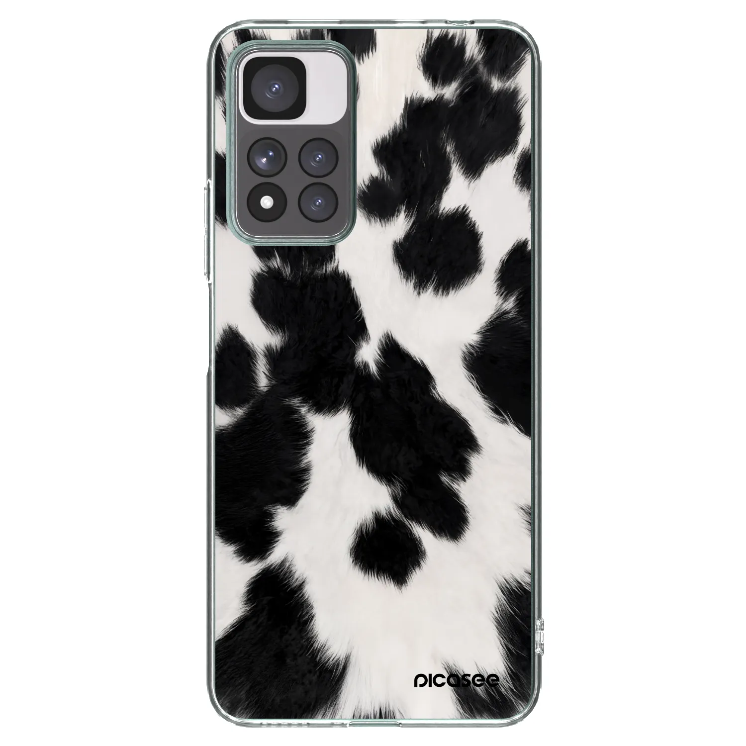 Picasee silikónový prehľadný obal pre Xiaomi Redmi Note 11 Pro+ 5G - Black Moo