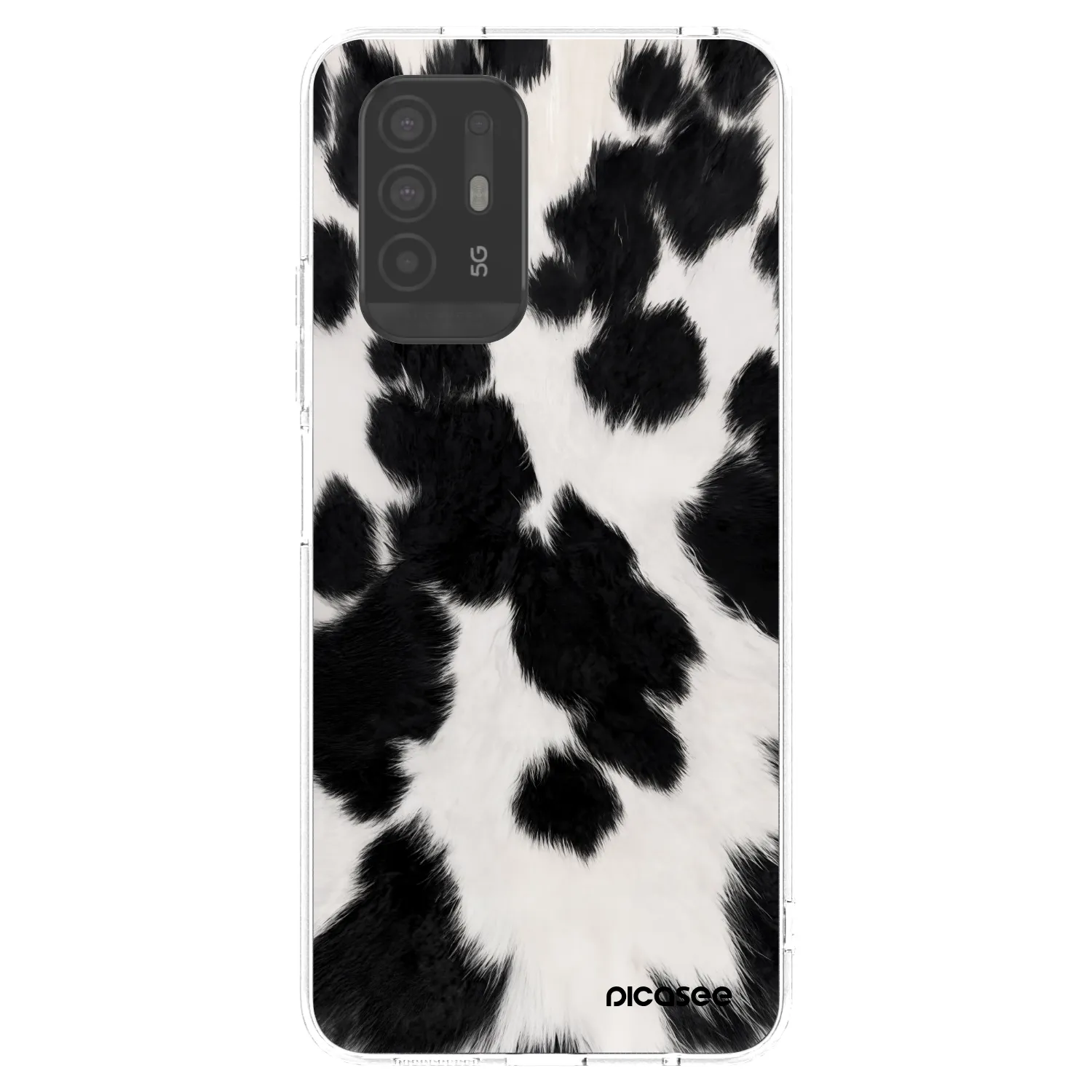 Picasee silikónový prehľadný obal pre OPPO A94 5G - Black Moo