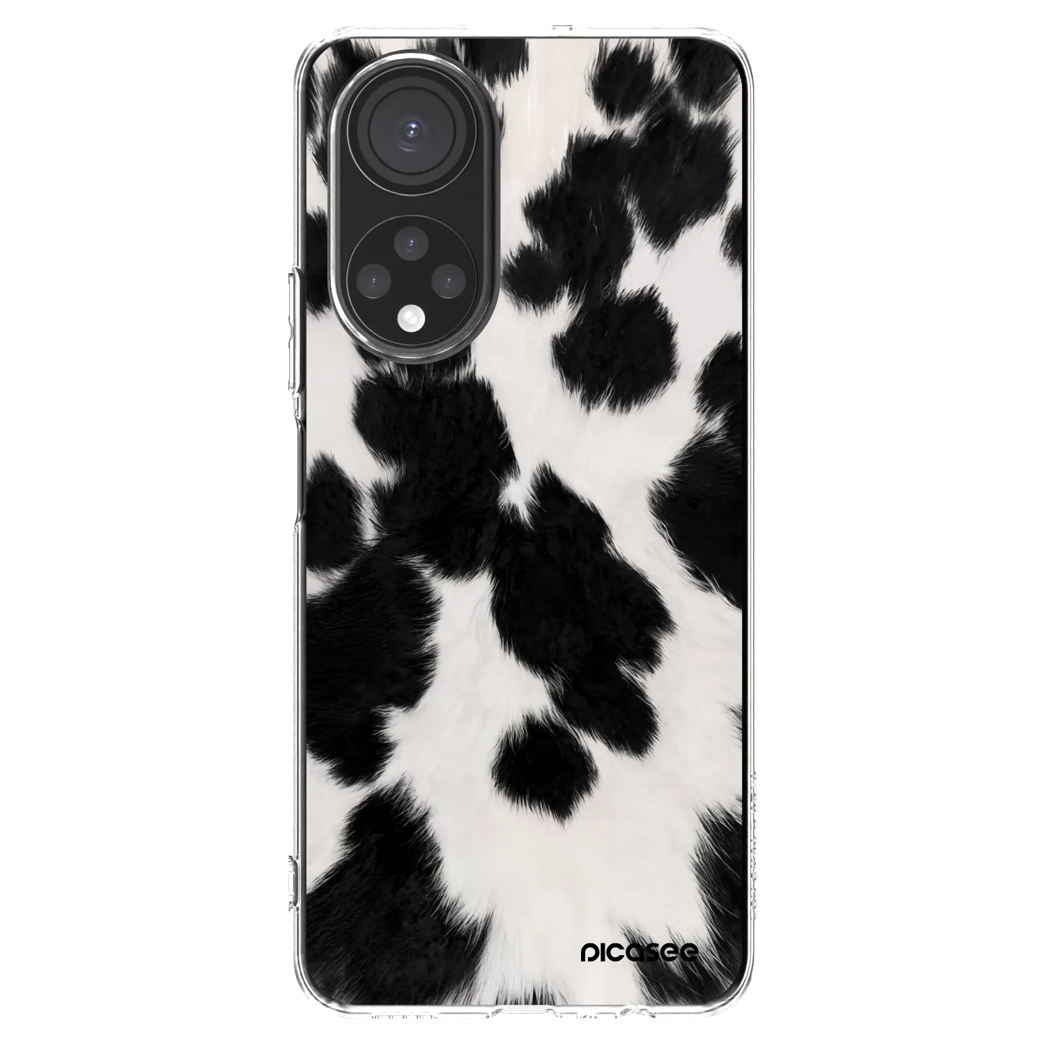 Picasee silikónový prehľadný obal pre Honor X7 - Black Moo