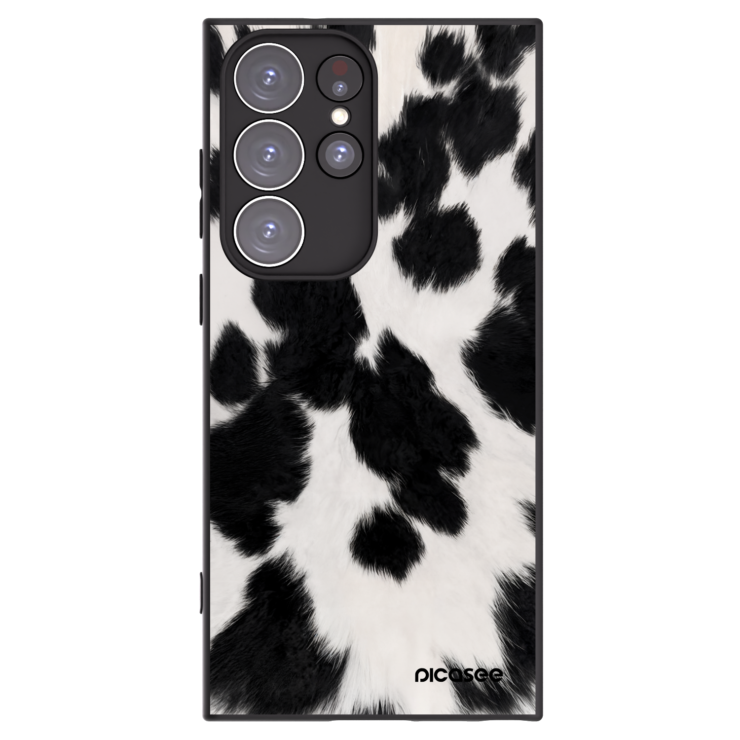 Picasee silikónový čierny obal pre Samsung Galaxy S23 Ultra 5G - Black Moo
