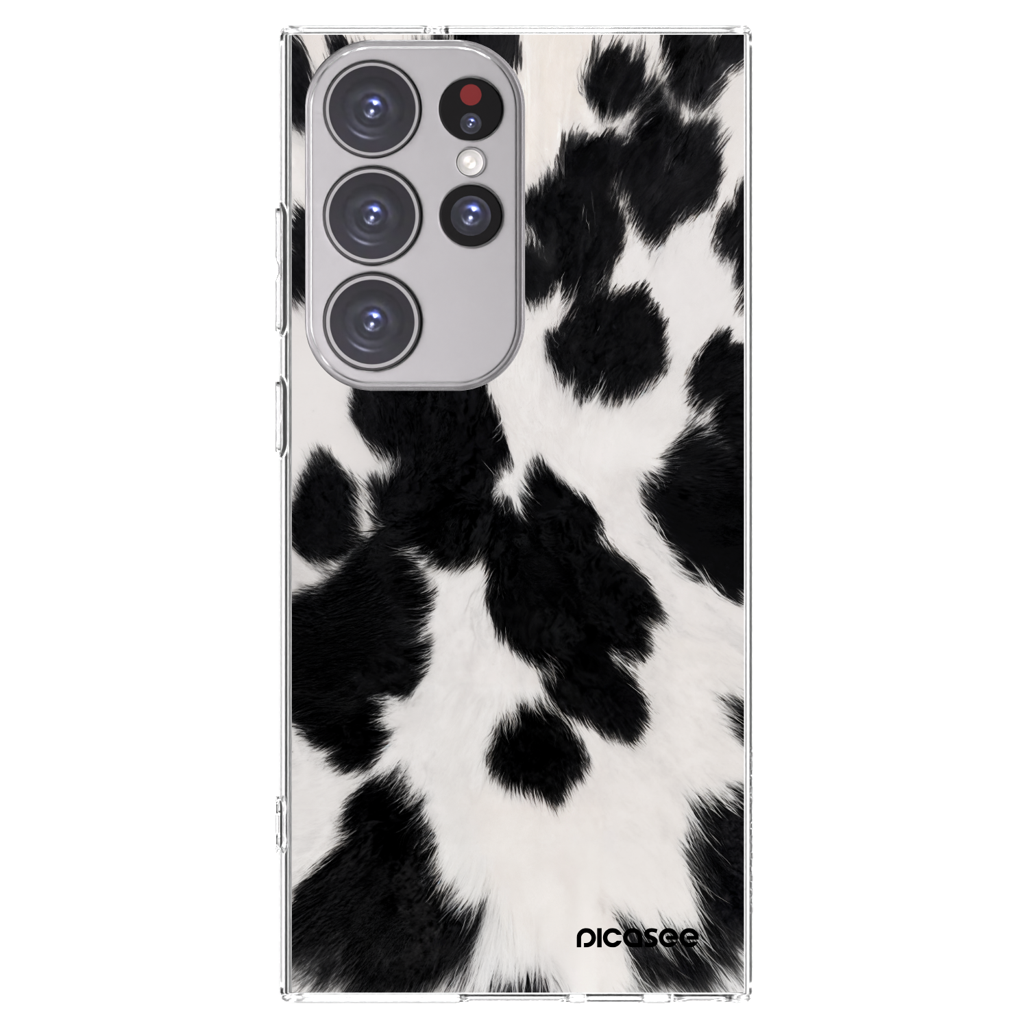 Picasee silikónový prehľadný obal pre Samsung Galaxy S23 Ultra 5G - Black Moo