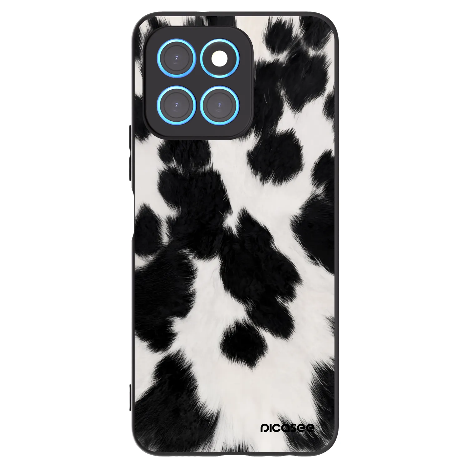 Picasee silikónový čierny obal pre Honor X8 5G - Black Moo