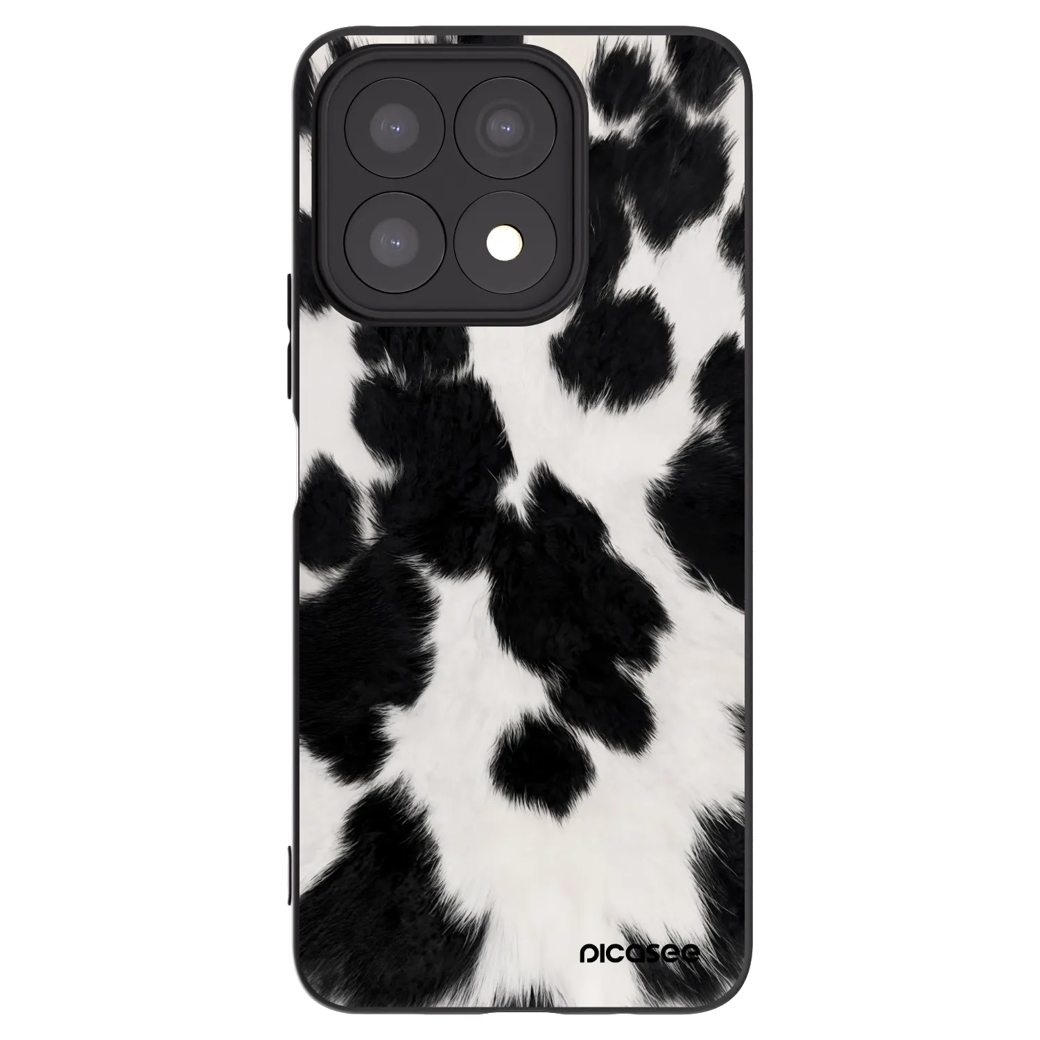 Picasee silikónový čierny obal pre Honor X8a - Black Moo