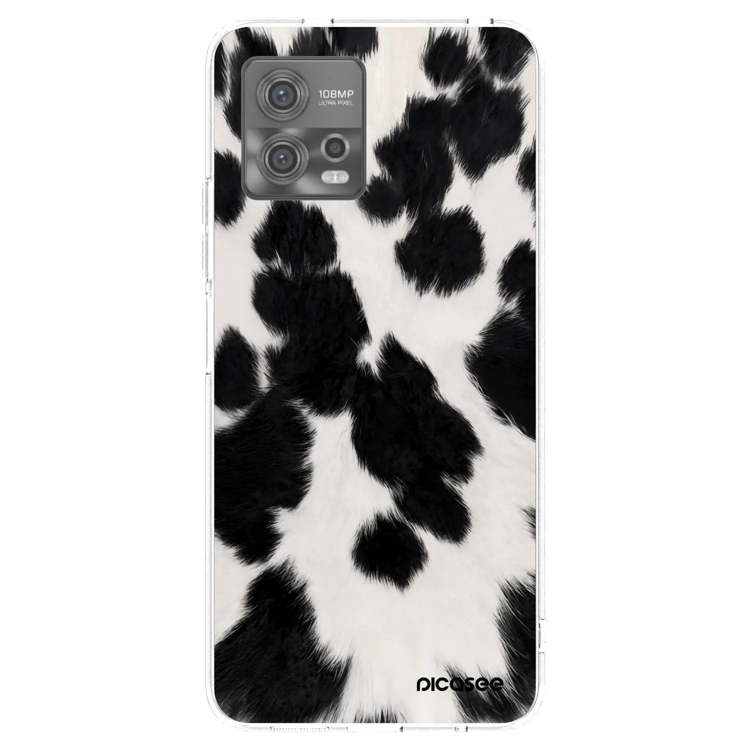 Picasee silikónový prehľadný obal pre Motorola Moto G72 - Black Moo