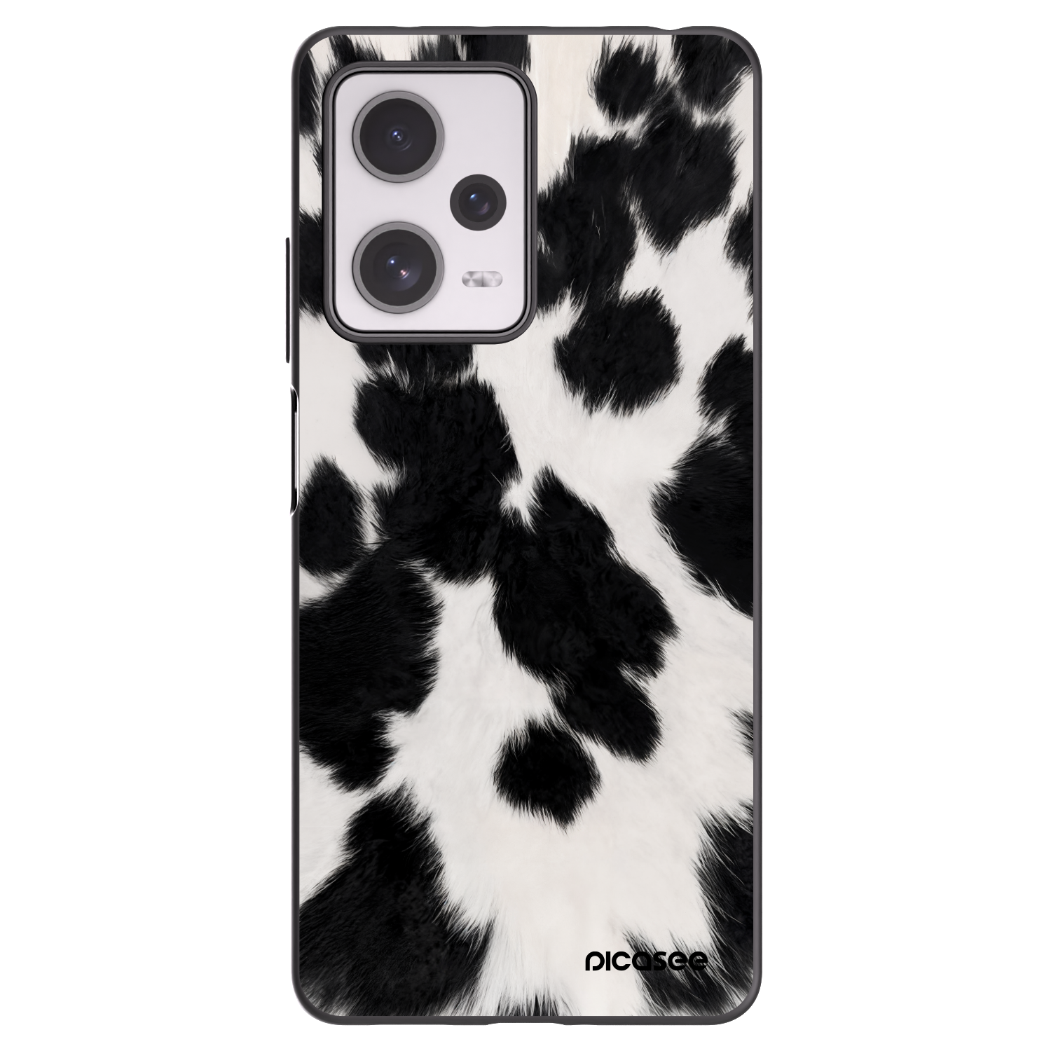 Picasee silikónový čierny obal pre Xiaomi Redmi Note 12 Pro+ 5G - Black Moo