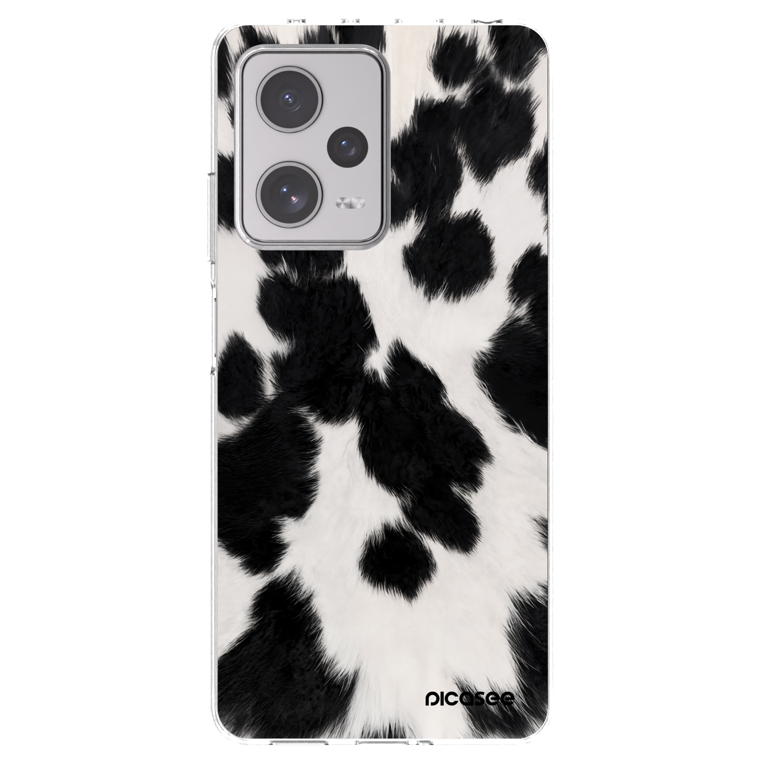 Picasee silikónový prehľadný obal pre Xiaomi Redmi Note 12 Pro+ 5G - Black Moo