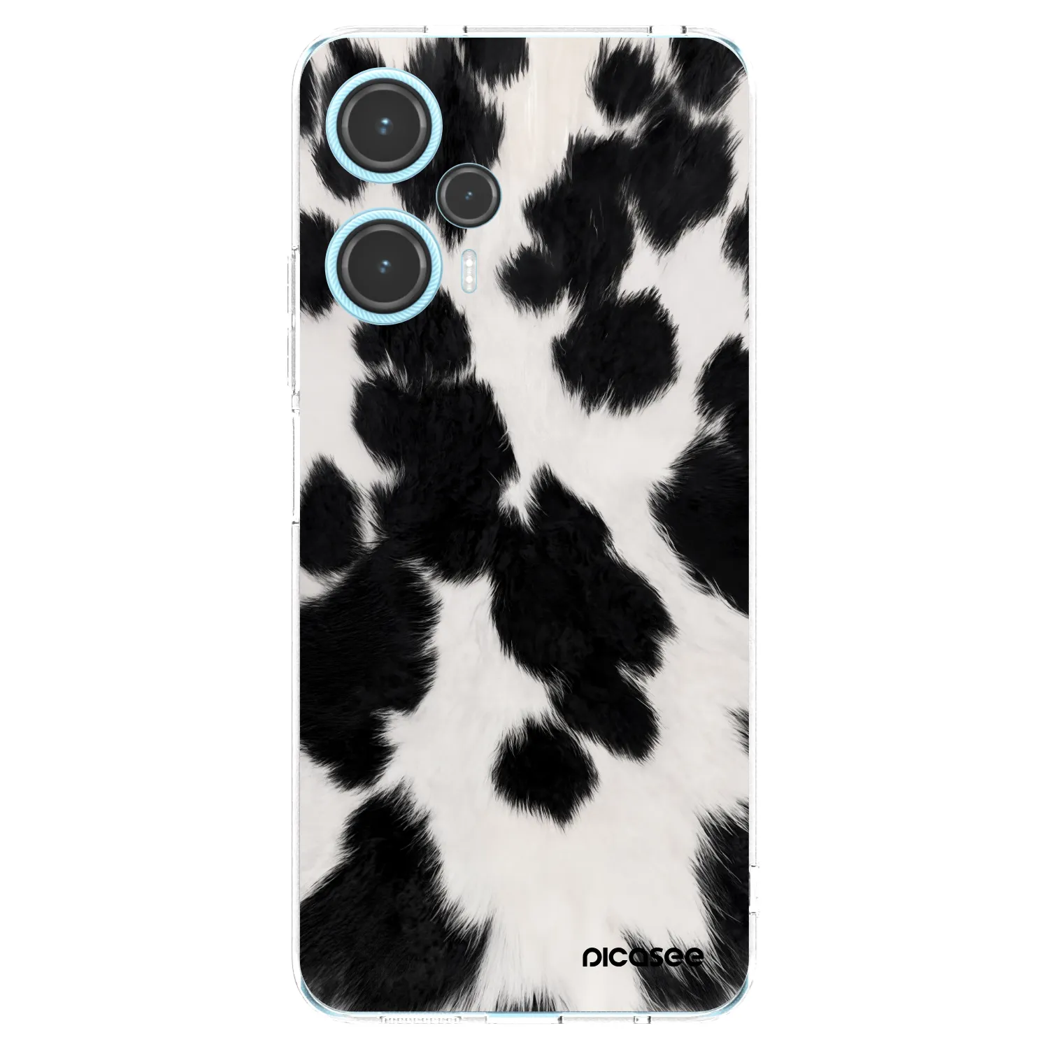 Silikónový prehľadný obal pre Xiaomi Poco F5 - Black Moo
