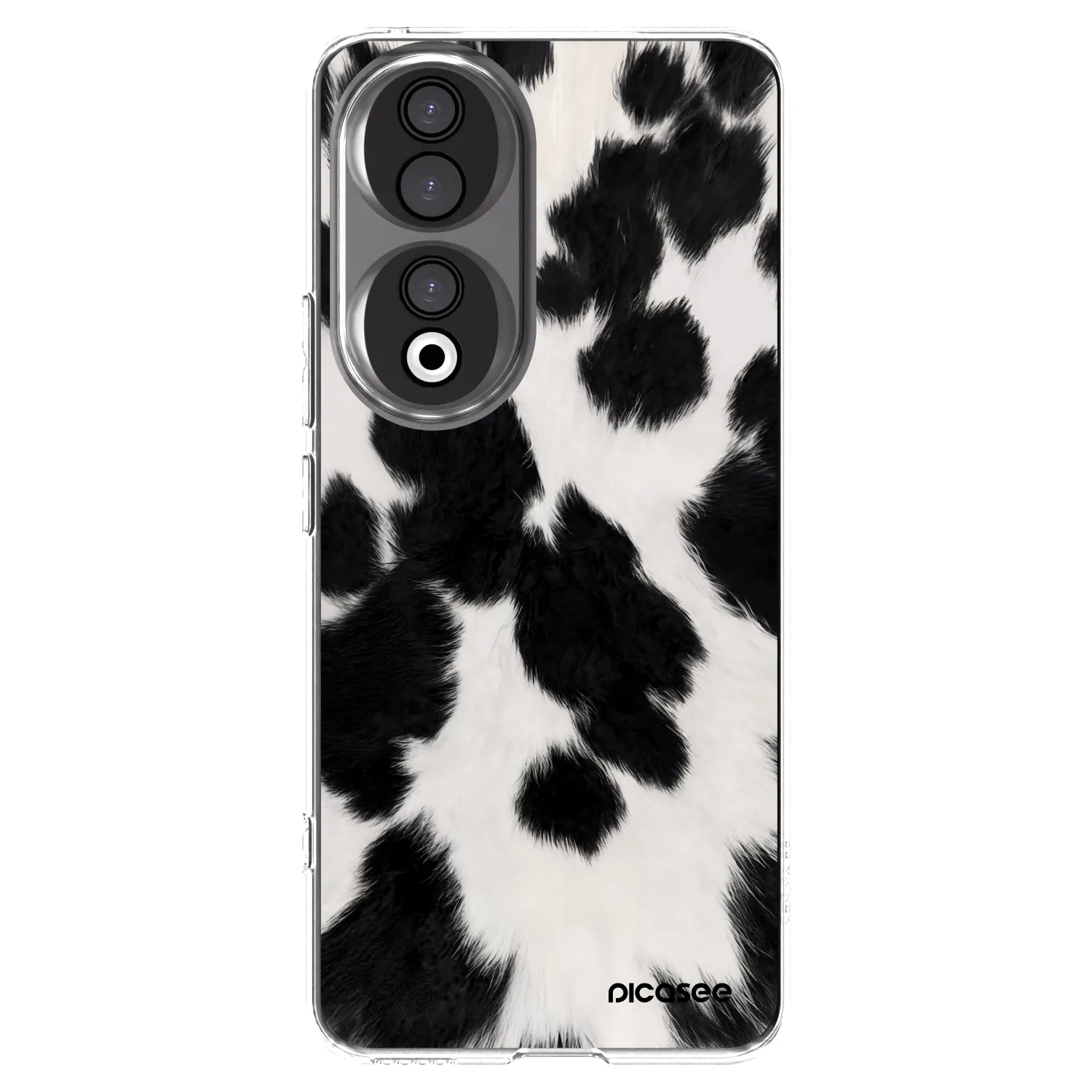 Silikónový prehľadný obal pre Honor 90 5G - Black Moo