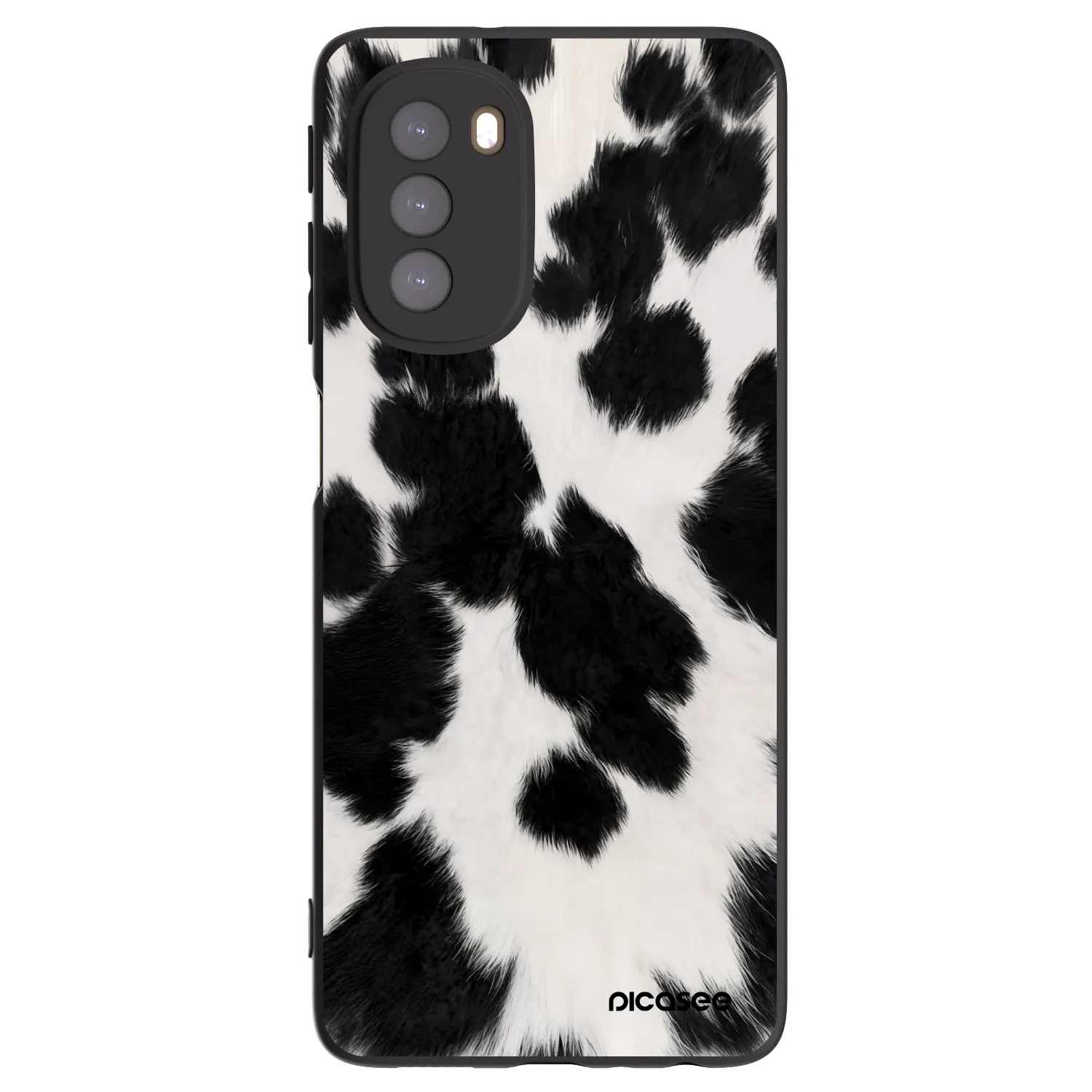 Picasee silikónový čierny obal pre Motorola Moto G51 - Black Moo