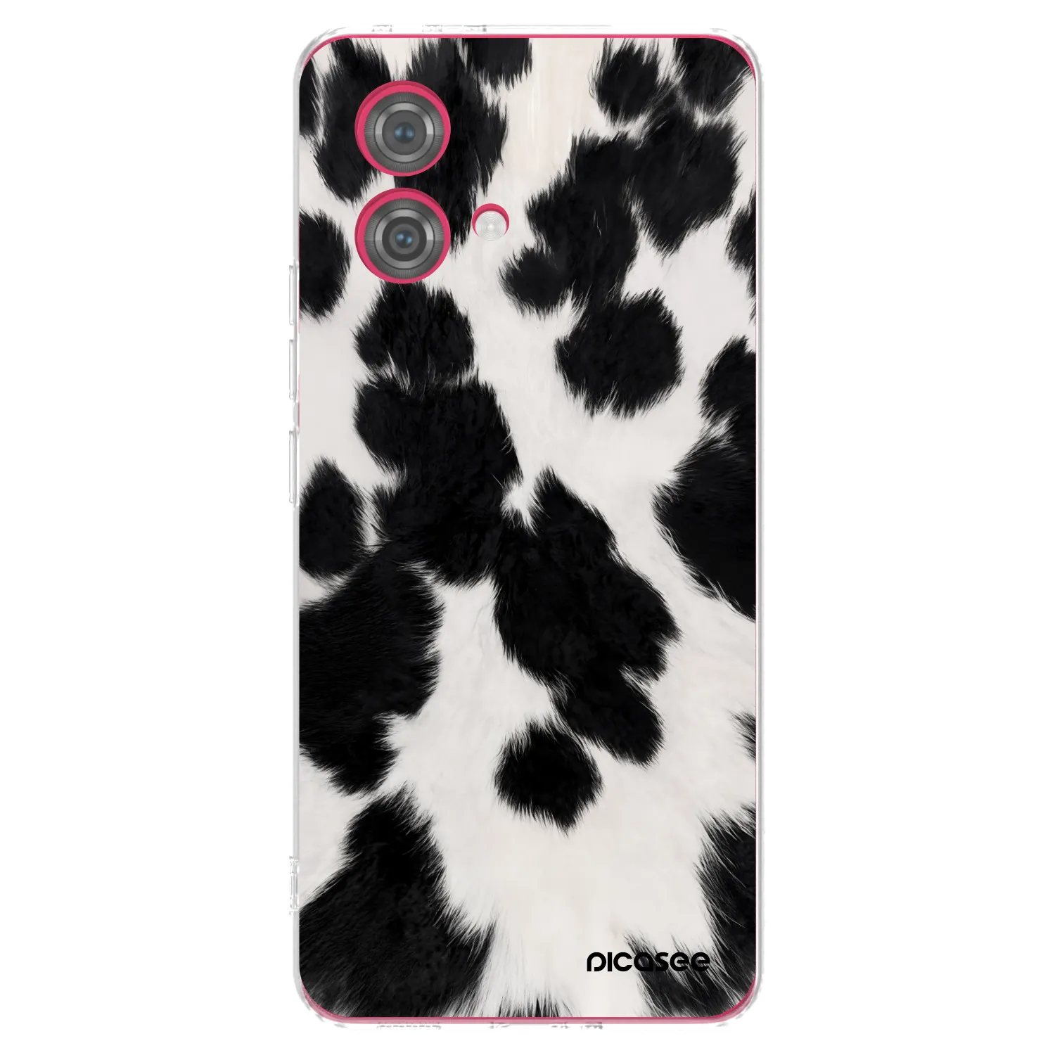 Silikónový prehľadný obal pre Motorola Moto G84 5G - Black Moo