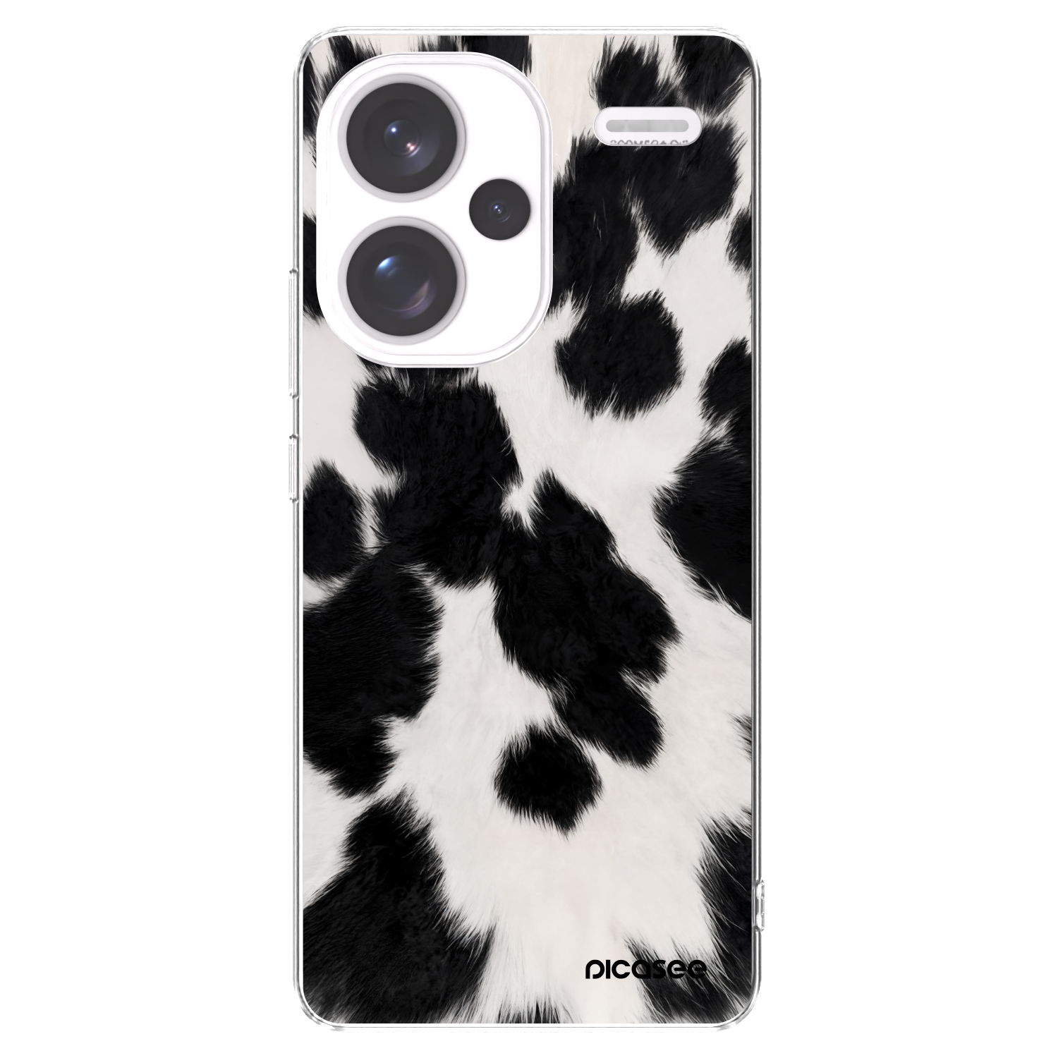 Picasee silikónový prehľadný obal pre Xiaomi Redmi Note 13 Pro+ 5G - Black Moo