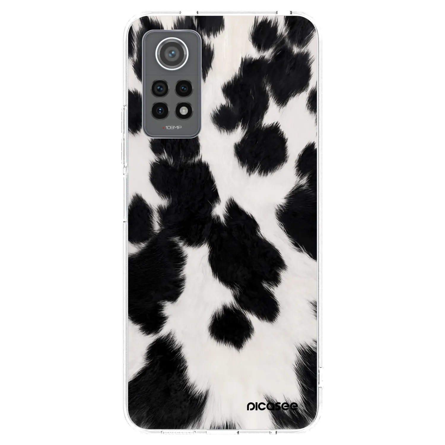 Picasee silikónový prehľadný obal pre Xiaomi Redmi Note 12 Pro 4G - Black Moo