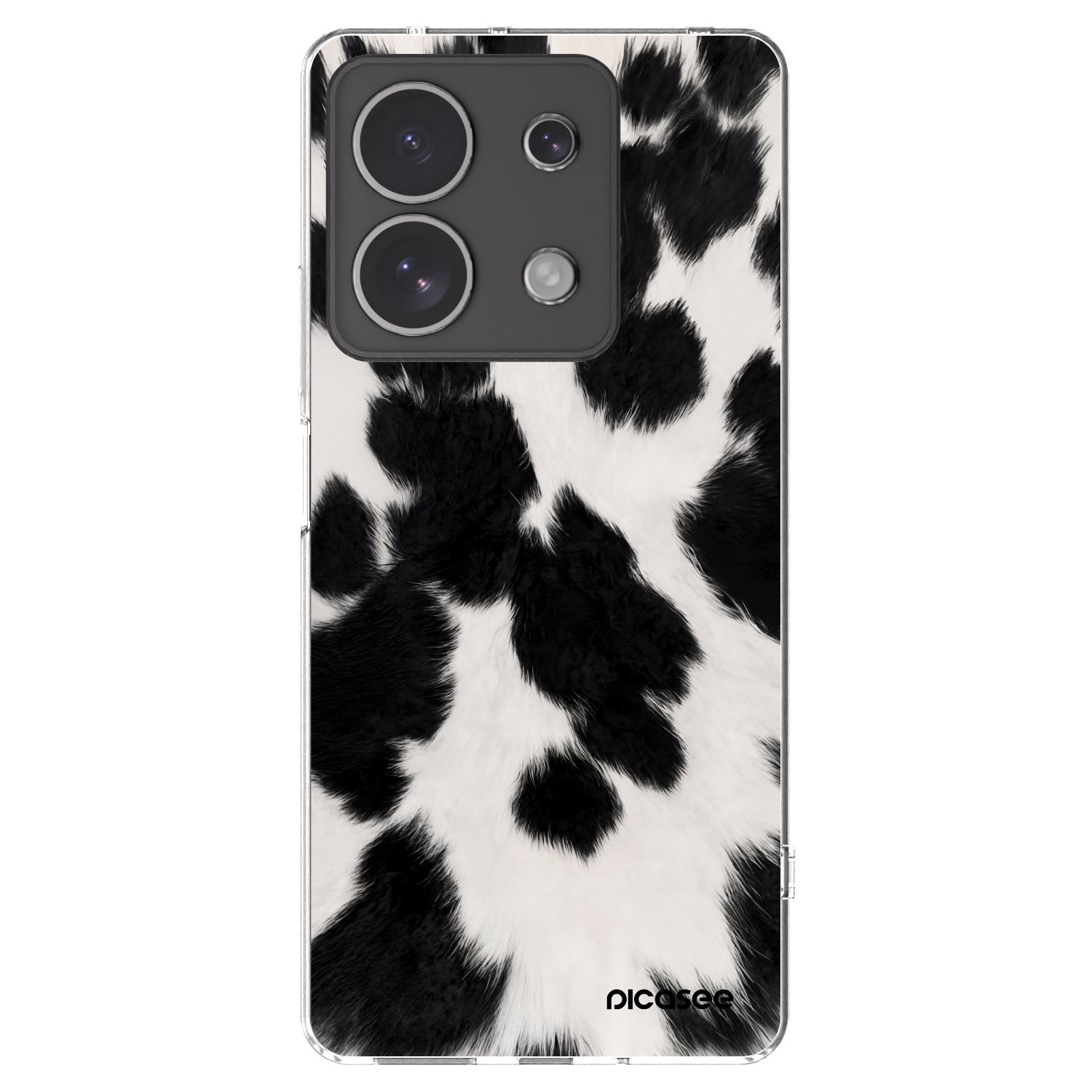 Picasee silikónový prehľadný obal pre Xiaomi Redmi Note 13 4G - Black Moo
