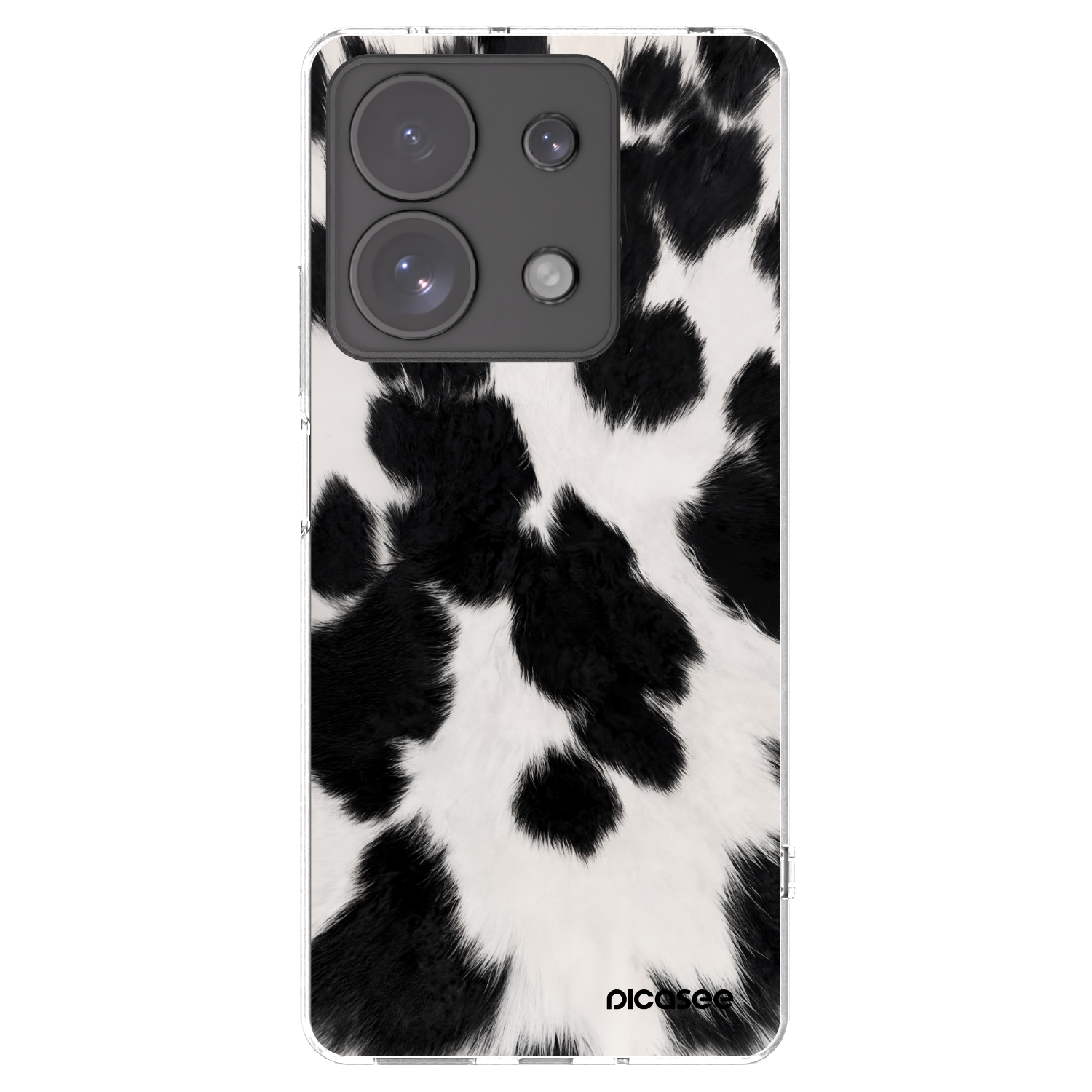 Silikónový prehľadný obal pre Xiaomi Redmi Note 13 Pro 4G - Black Moo