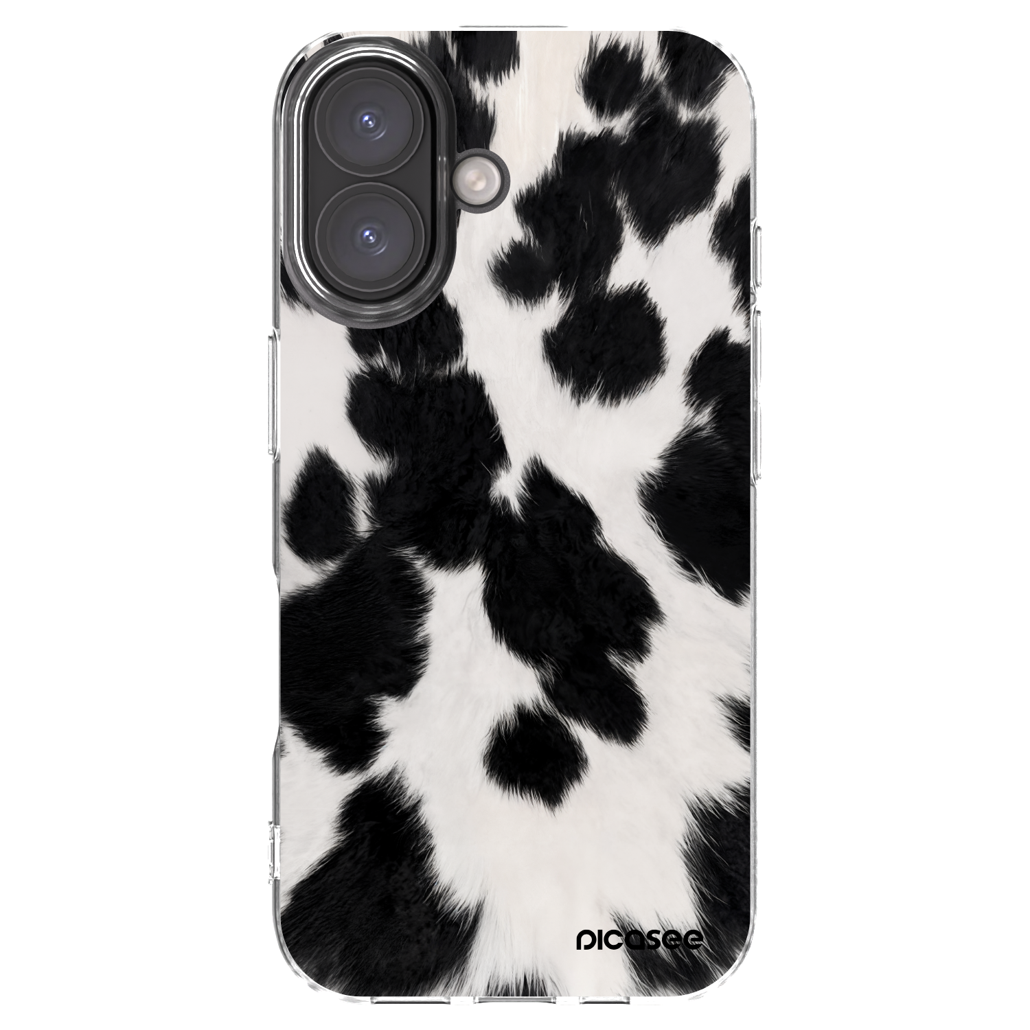 Silikónový prehľadný obal pre Apple iPhone 16 - Black Moo
