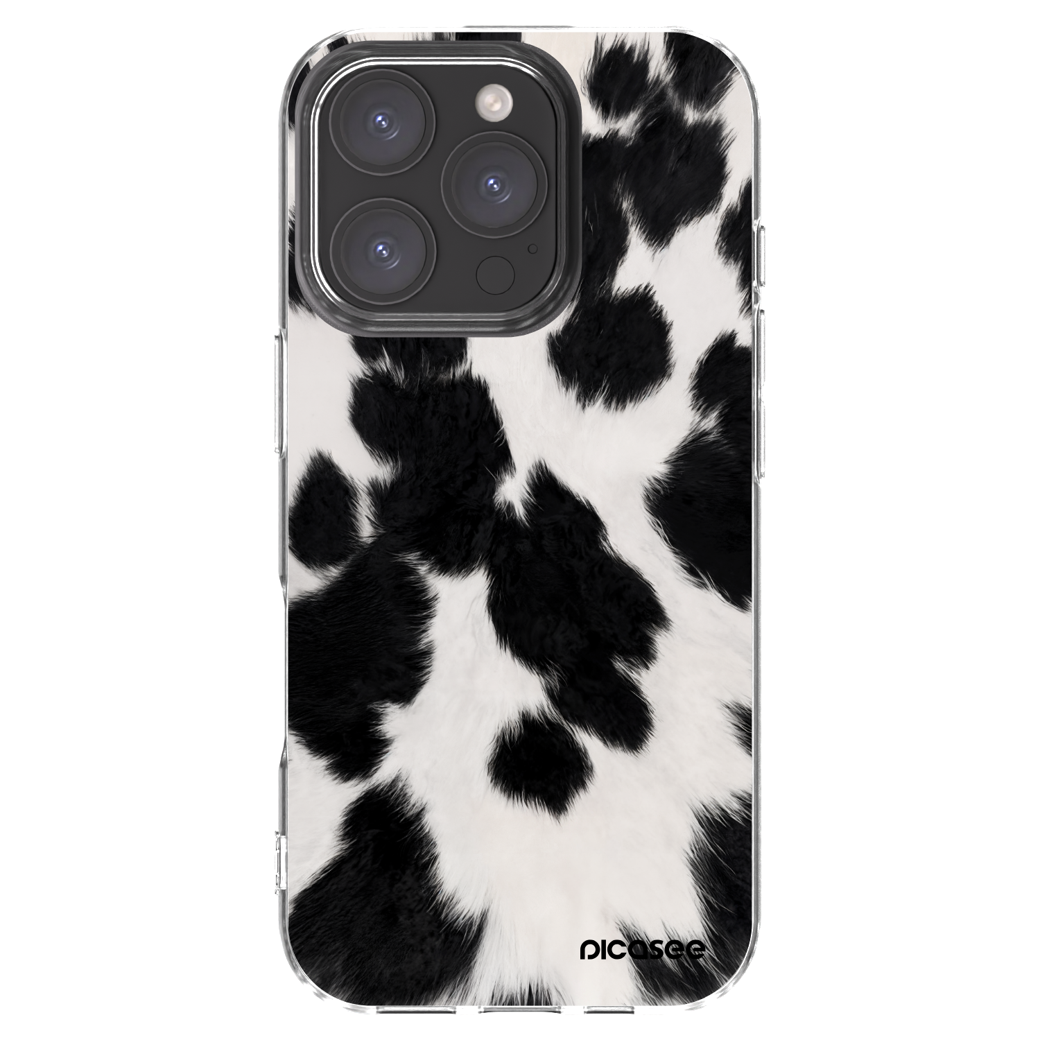 Silikónový prehľadný obal pre Apple iPhone 16 Pro - Black Moo