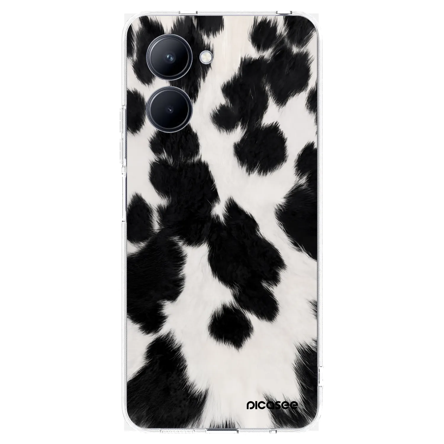 Picasee silikónový prehľadný obal pre Realme C33 (2023) - Black Moo
