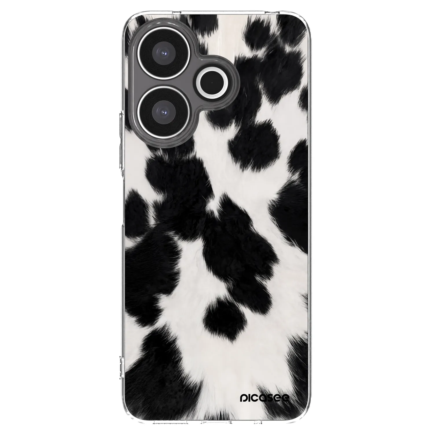 Silikónový prehľadný obal pre Xiaomi Redmi 13 4G - Black Moo