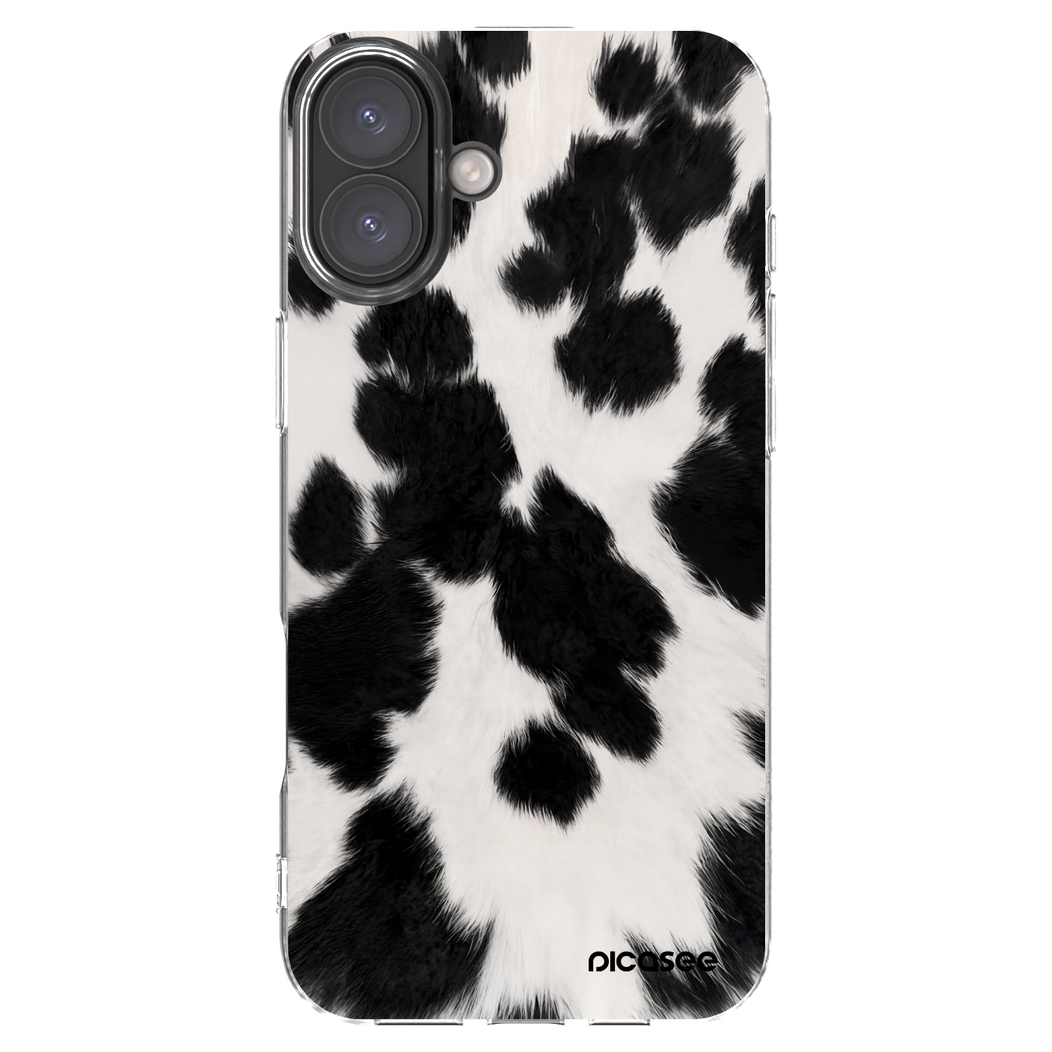 Picasee silikónový prehľadný obal pre Apple iPhone 16 Plus - Black Moo