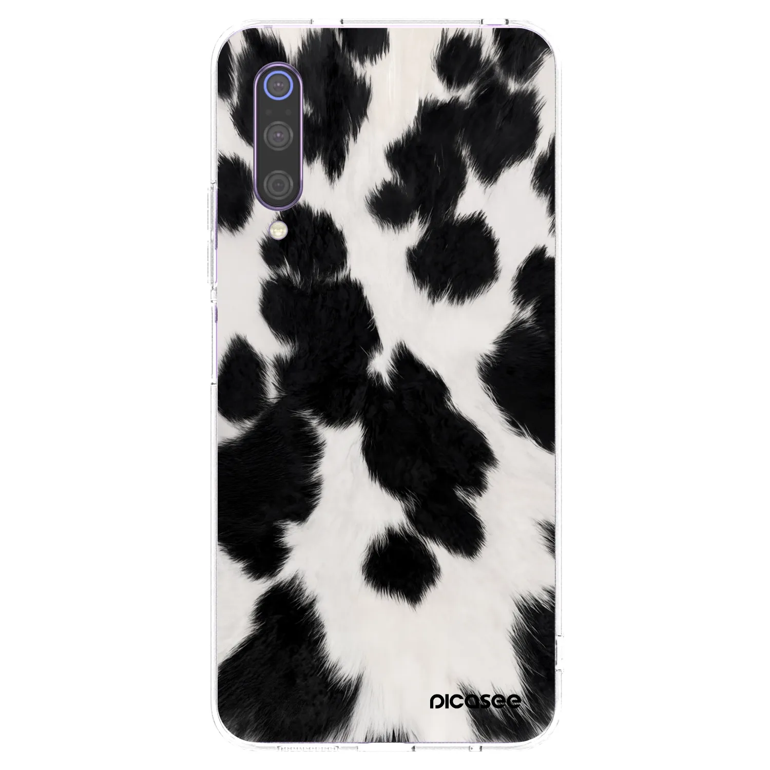 Picasee silikónový prehľadný obal pre Xiaomi Mi 9 - Black Moo