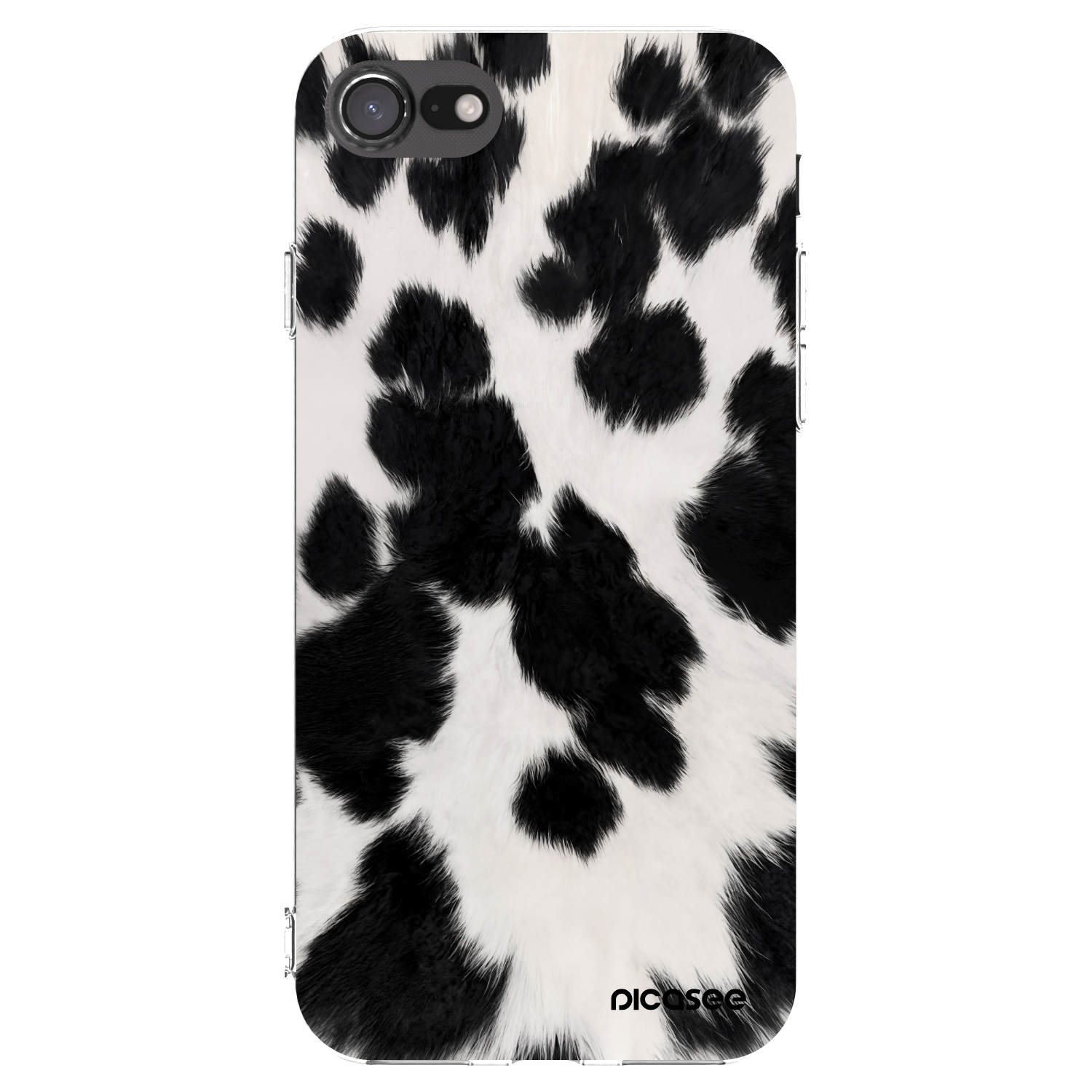 Picasee silikónový prehľadný obal pre Apple iPhone 7 - Black Moo